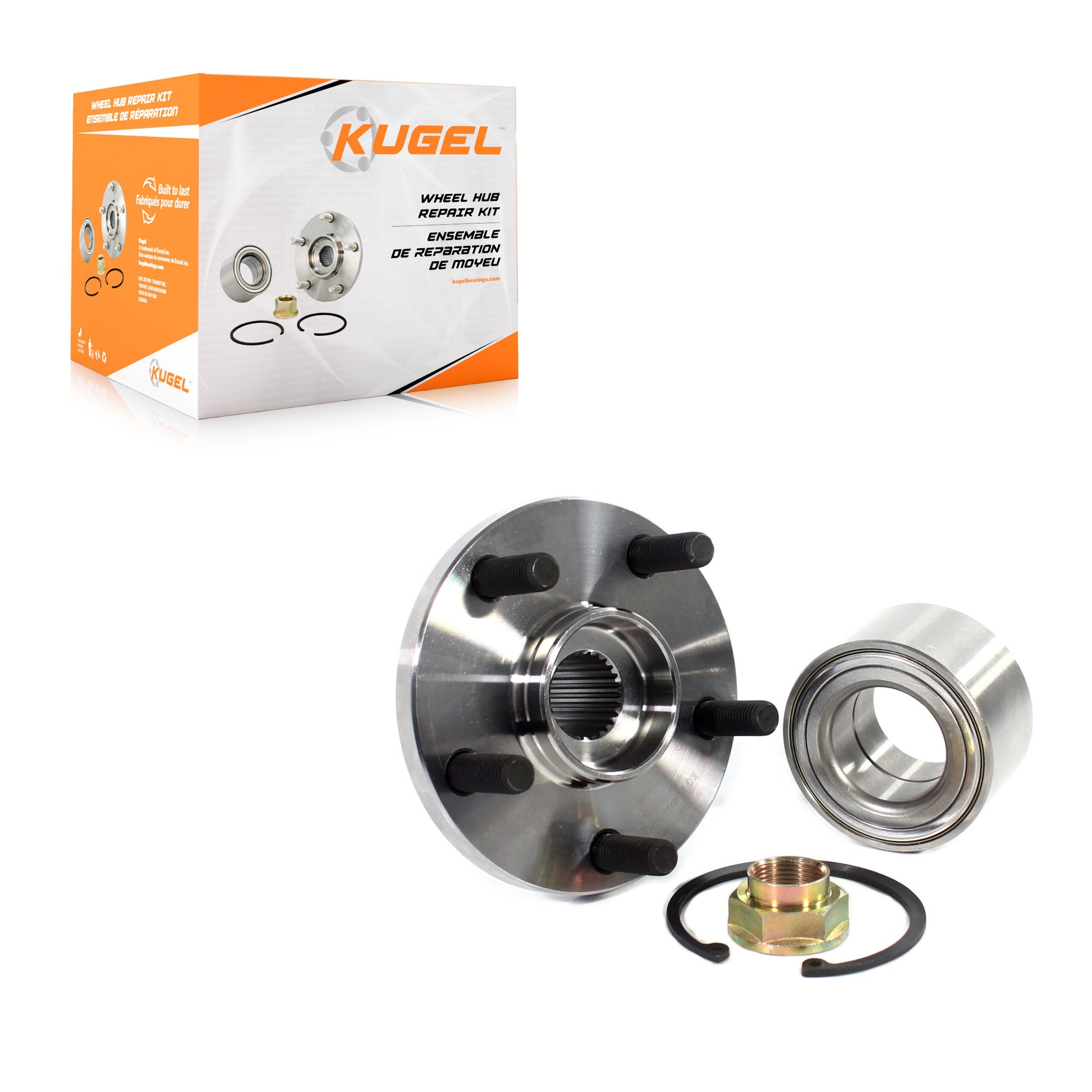 Kugel 70-KH4210 Wheel Hub Repair Kit for 2000-2019 Toyota Corolla, Toyota Matrix, Pontiac Vibe - Front