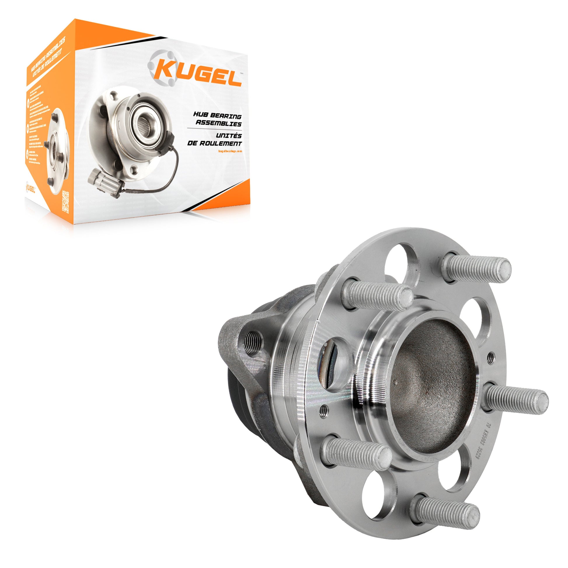 Kugel 70-KH5003 Wheel Bearing and Hub Assembly for 2018-2024 Kia Forte, Hyundai Veloster, Hyundai Elantra GT - Rear