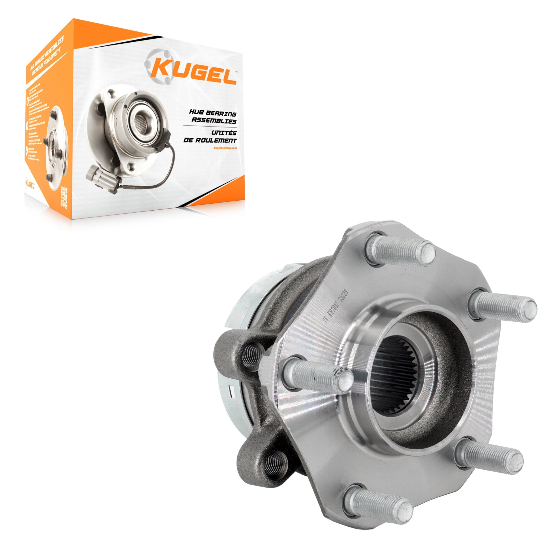 Kugel 70-KH7001 Wheel Bearing and Hub Assembly for 2019-2024 Nissan Murano - Front Left