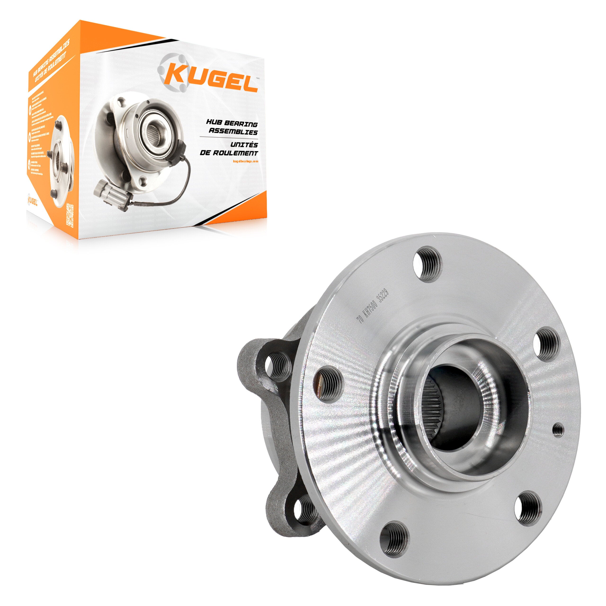 Kugel 70-KH7500 Wheel Bearing and Hub Assembly for 2018-2022 Volkswagen Atlas, Volkswagen Atlas Cross Sport - Front, Rear