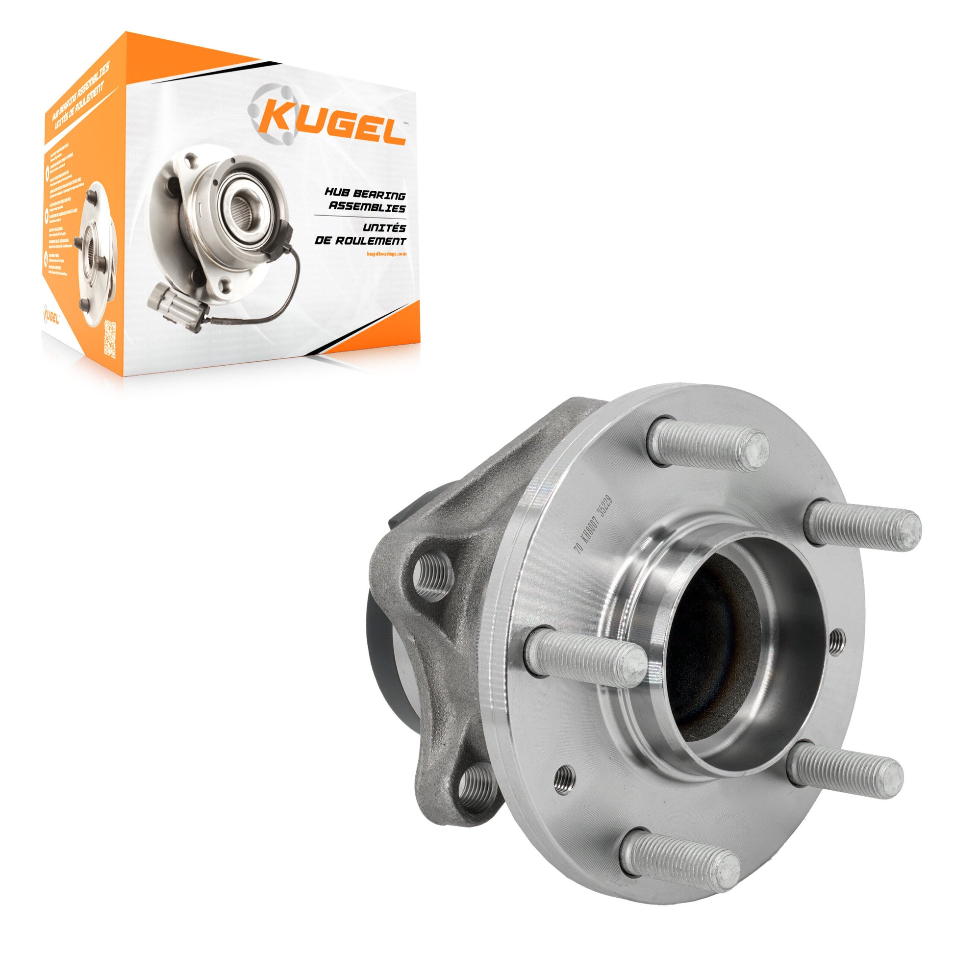 Kugel 70-KH8007 Wheel Bearing and Hub Assembly for 2016-2021 Mazda CX-9 - Rear