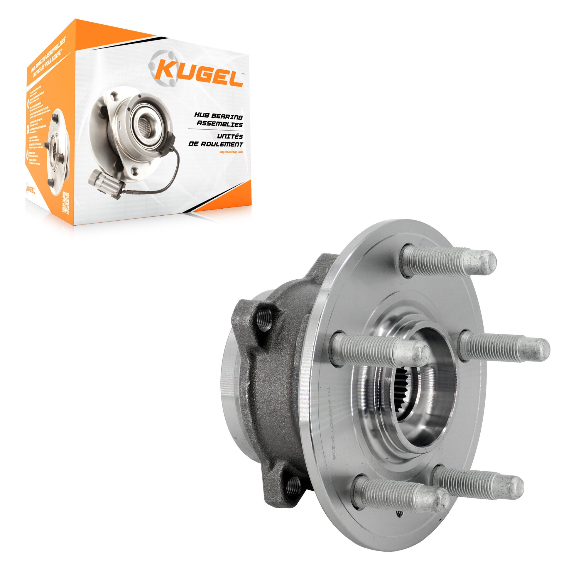 Kugel 70-KH9200 Wheel Bearing and Hub Assembly for 2012-2021 Tesla X, Tesla S - Rear