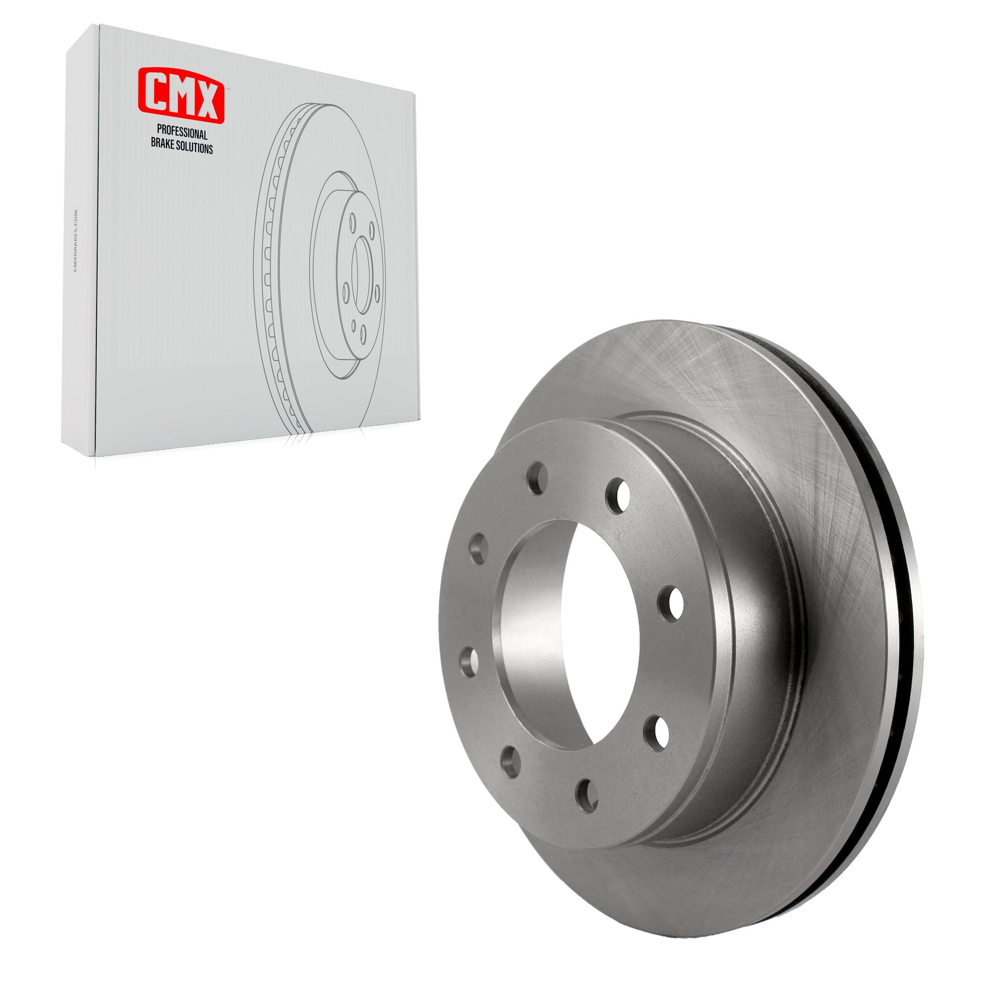 CMX 8-580380 Disc Brake Rotor for 2005-2024 Chevrolet Express 2500, Chevrolet Express 3500, GMC Savana 2500 - Rear
