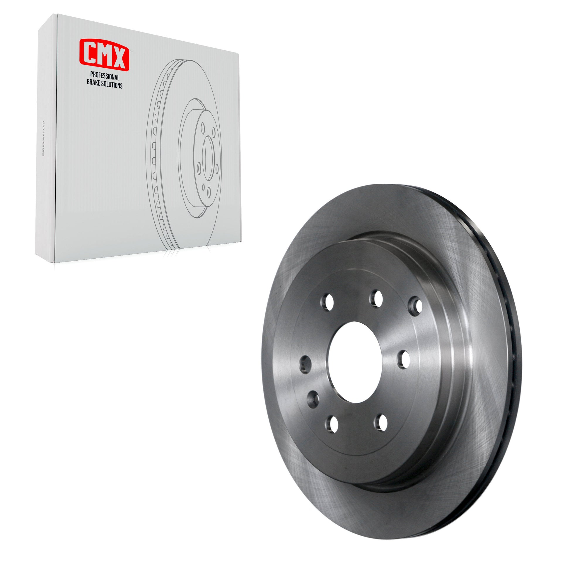 CMX 8-580569 Disc Brake Rotor for 2007-2017 GMC Acadia Limited, Chevrolet Traverse, Buick Enclave - Rear