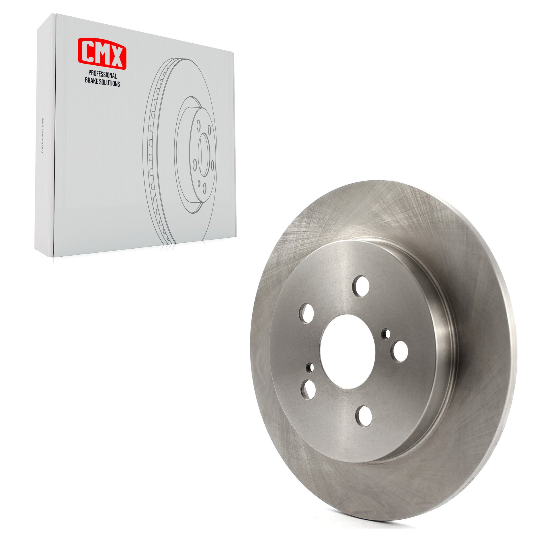 CMX 8-580704 Disc Brake Rotor for 2009-2022 Toyota Corolla, Toyota Prius AWD-e, Toyota Prius Prime - Rear