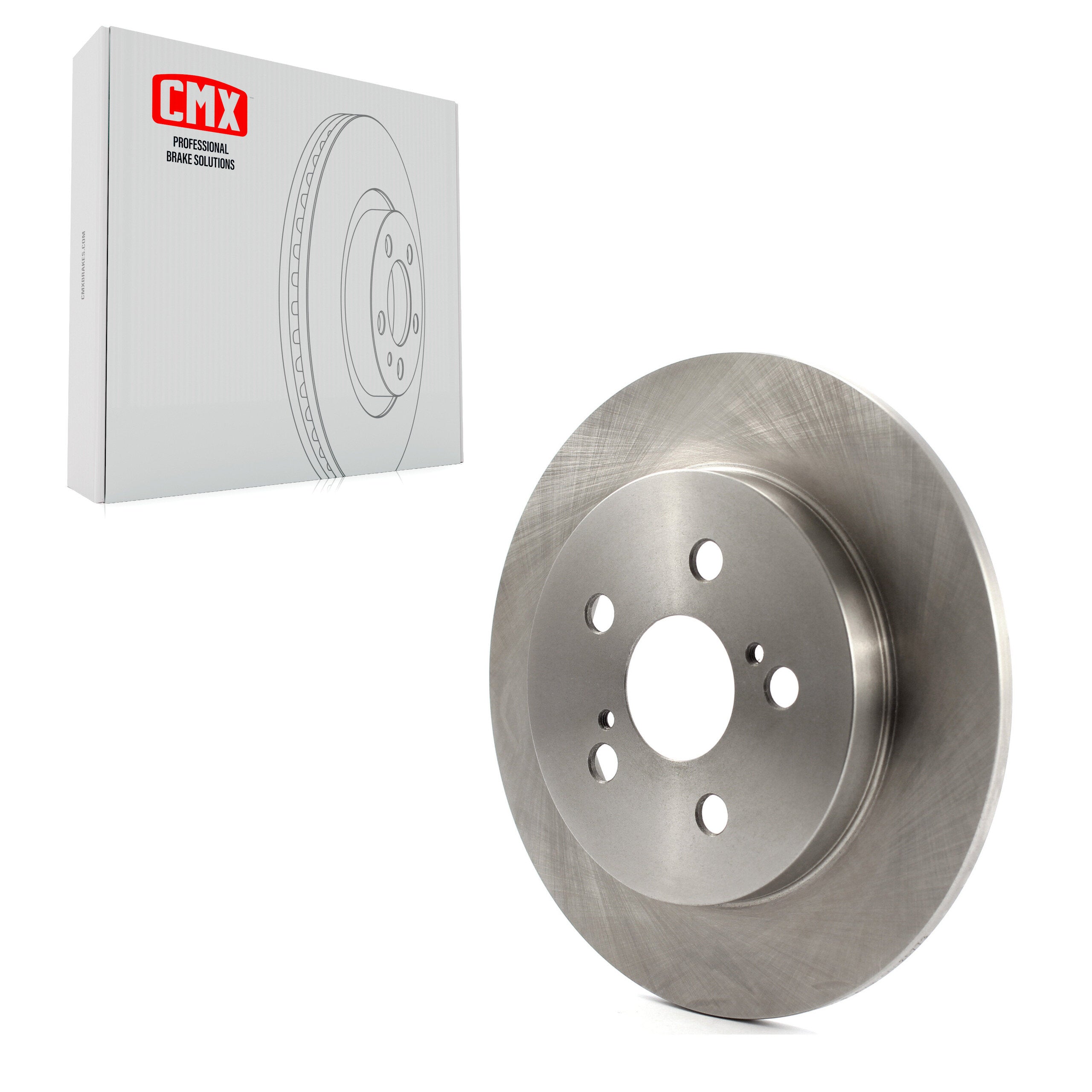 CMX 8-580704 Disc Brake Rotor for 2009-2022 Toyota Corolla, Toyota Prius AWD-e, Toyota Prius Prime - Rear
