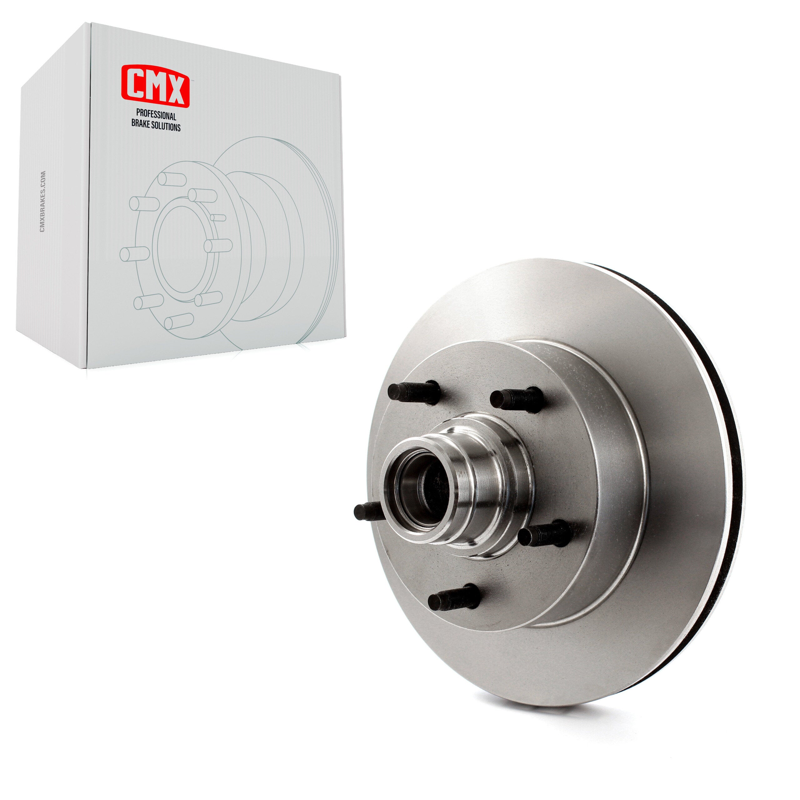 CMX 8-66455 Disc Brake Rotor and Hub Assembly for 1994-2003 Ford E-150, Ford E-150 Club Wagon, Ford E-150 Econoline - Front