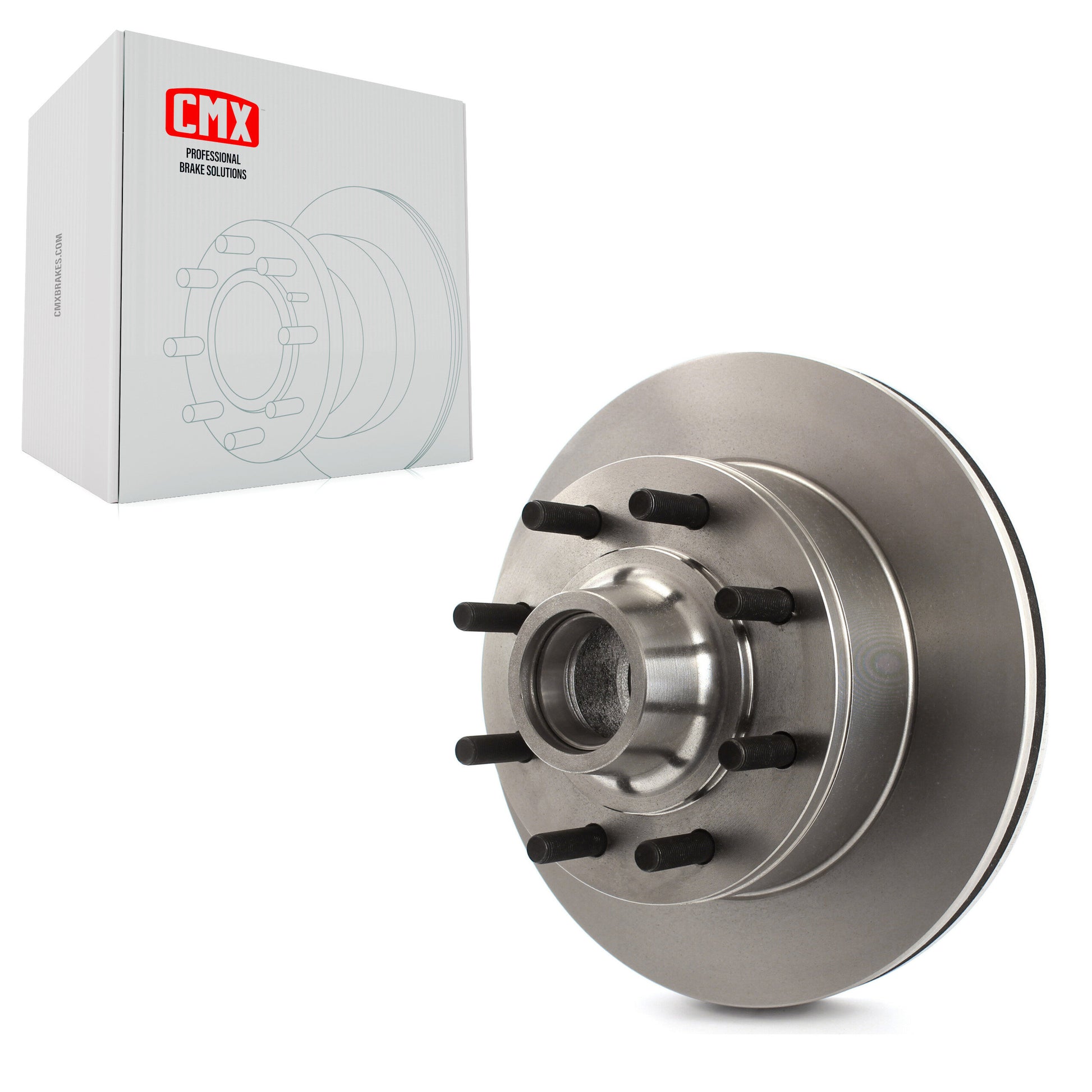 CMX 8-66527 Disc Brake Rotor and Hub Assembly for 1995-1999 Ford E-350 Super Duty, Ford F-250, Ford F-250 HD - Front