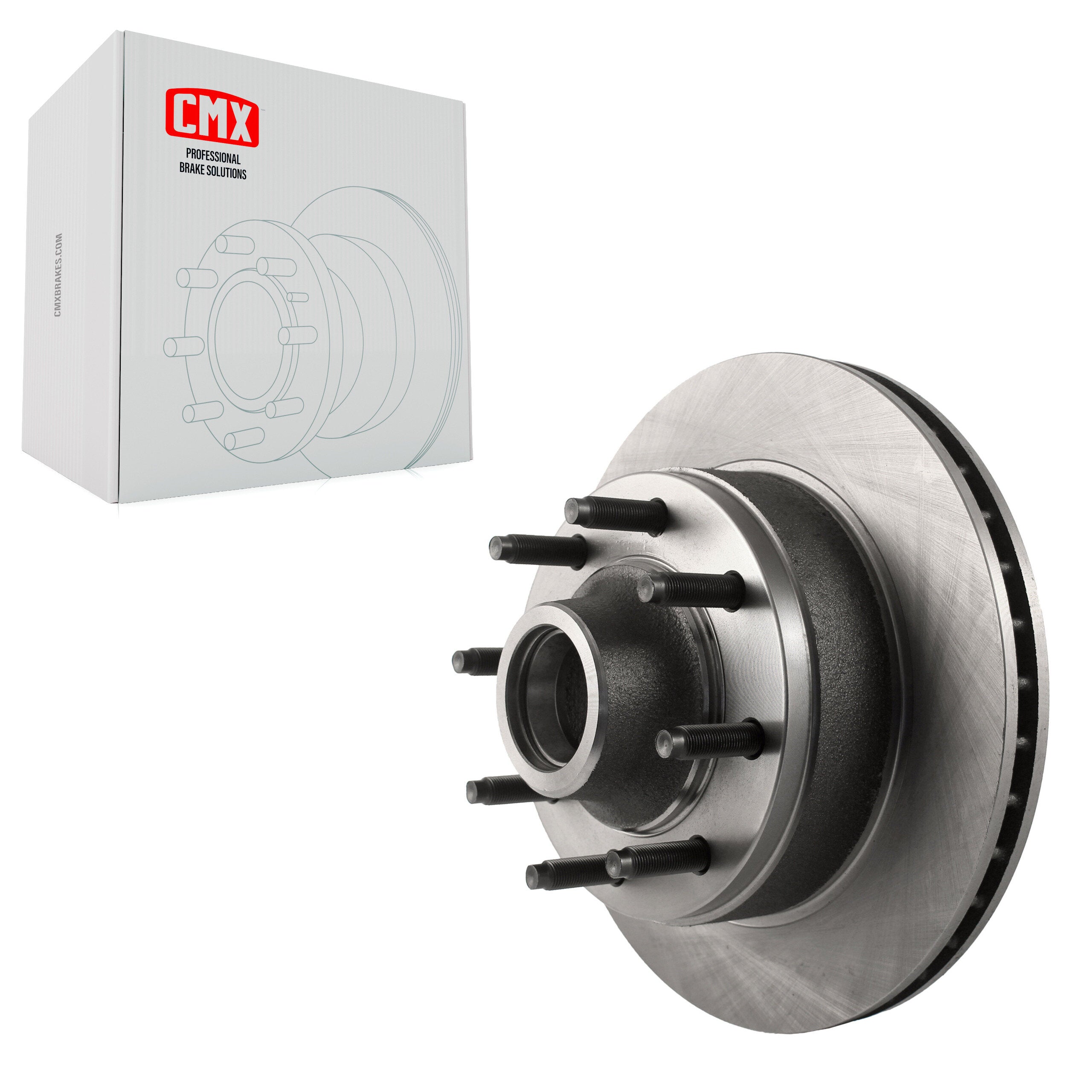 CMX 8-66528 Disc Brake Rotor and Hub Assembly for 1995-2007 Ford E-150, Ford E-350 Econoline, Ford E-250 - Front