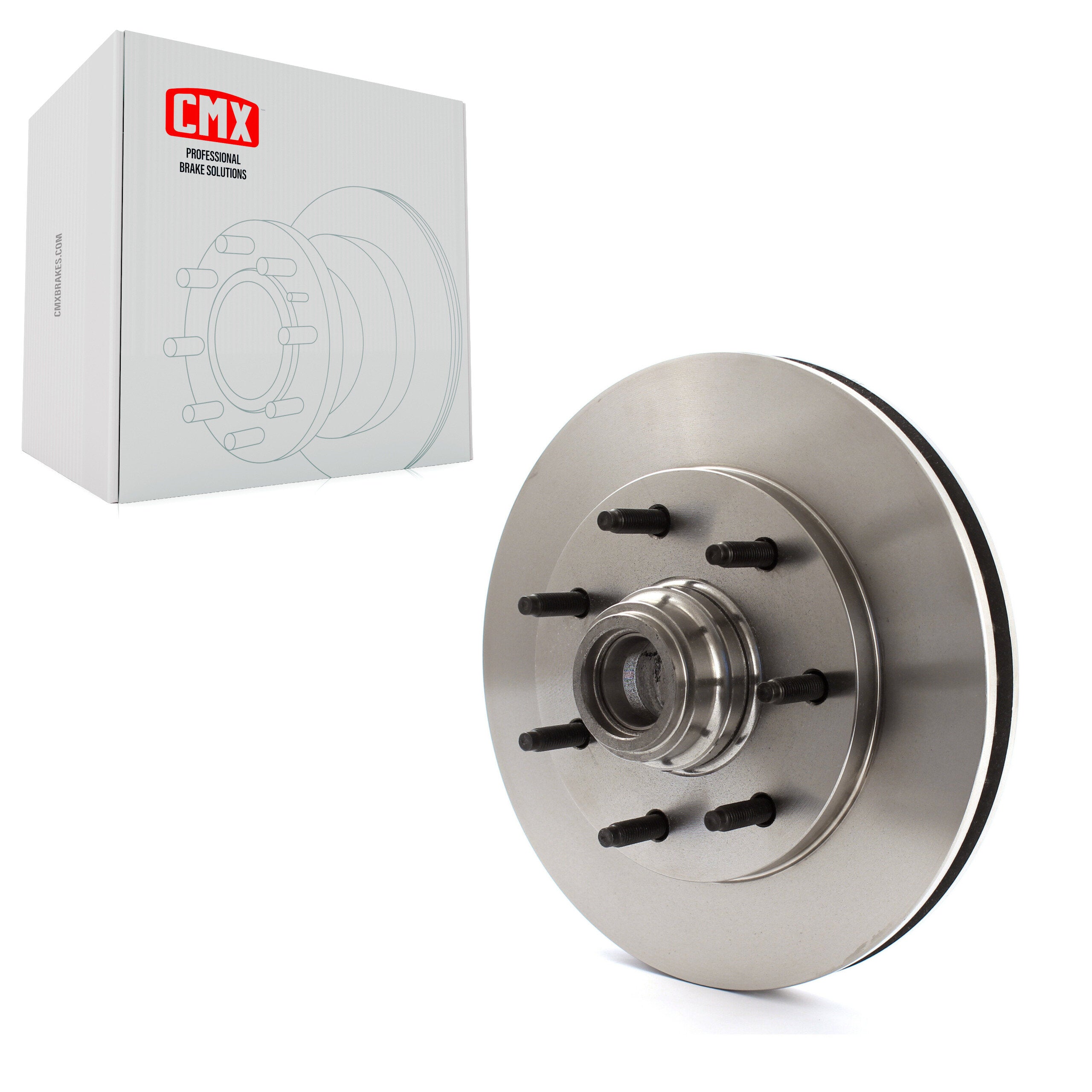 CMX 8-66654 Disc Brake Rotor and Hub Assembly for 1997-2004 Ford F-150, Ford F-150 Heritage, Ford F-250 - Front