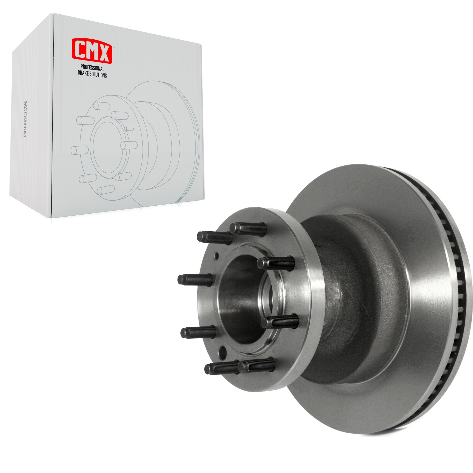CMX 8-680626 Disc Brake Rotor and Hub Assembly for 2008-2023 Ford E-350 Super Duty, Ford E-450 Super Duty, Ford E-350 Econoline - Front
