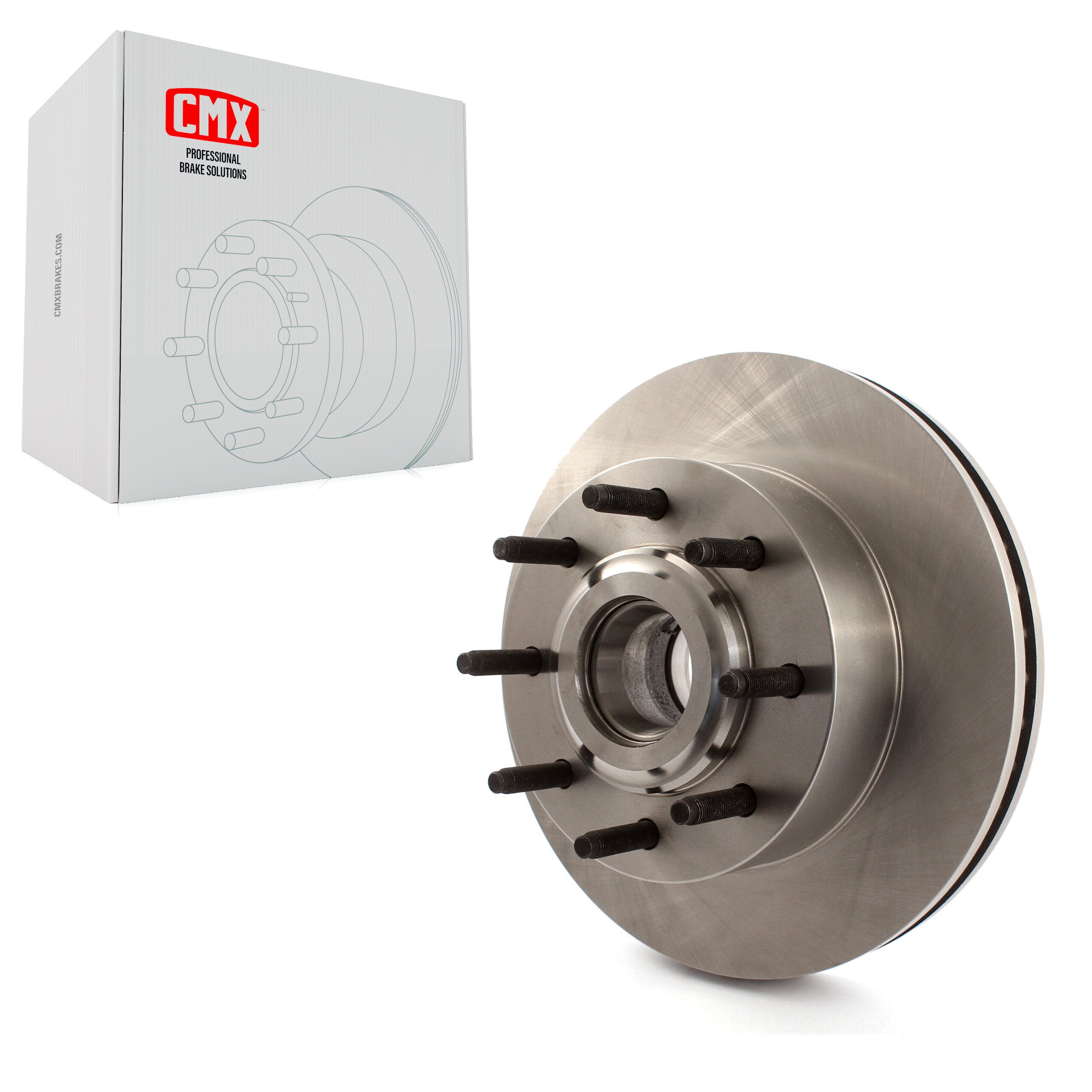 CMX 8-680640 Disc Brake Rotor and Hub Assembly for 2008-2013 Ford F-250 Super Duty, Ford F-350 Super Duty - Front