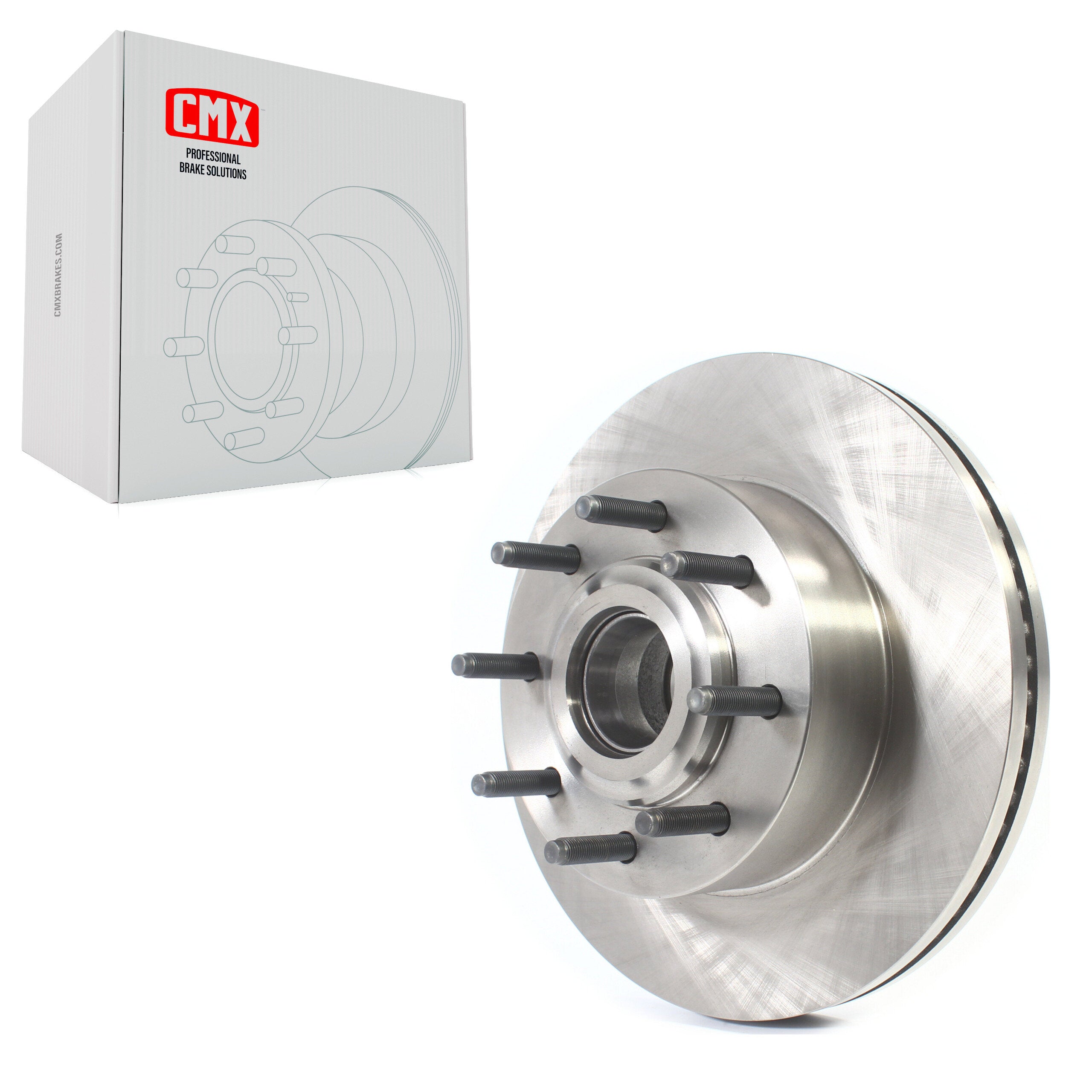CMX 8-681778 Disc Brake Rotor and Hub Assembly for 2013-2023 Ford F-250 Super Duty, Ford F-350 Super Duty - Front