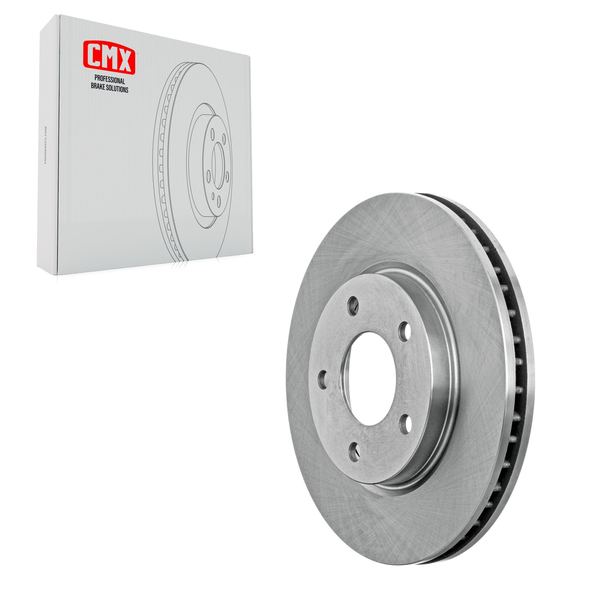 CMX 8-780458 Disc Brake Rotor for 2007-2017 Mitsubishi Lancer, Dodge Caliber - Front