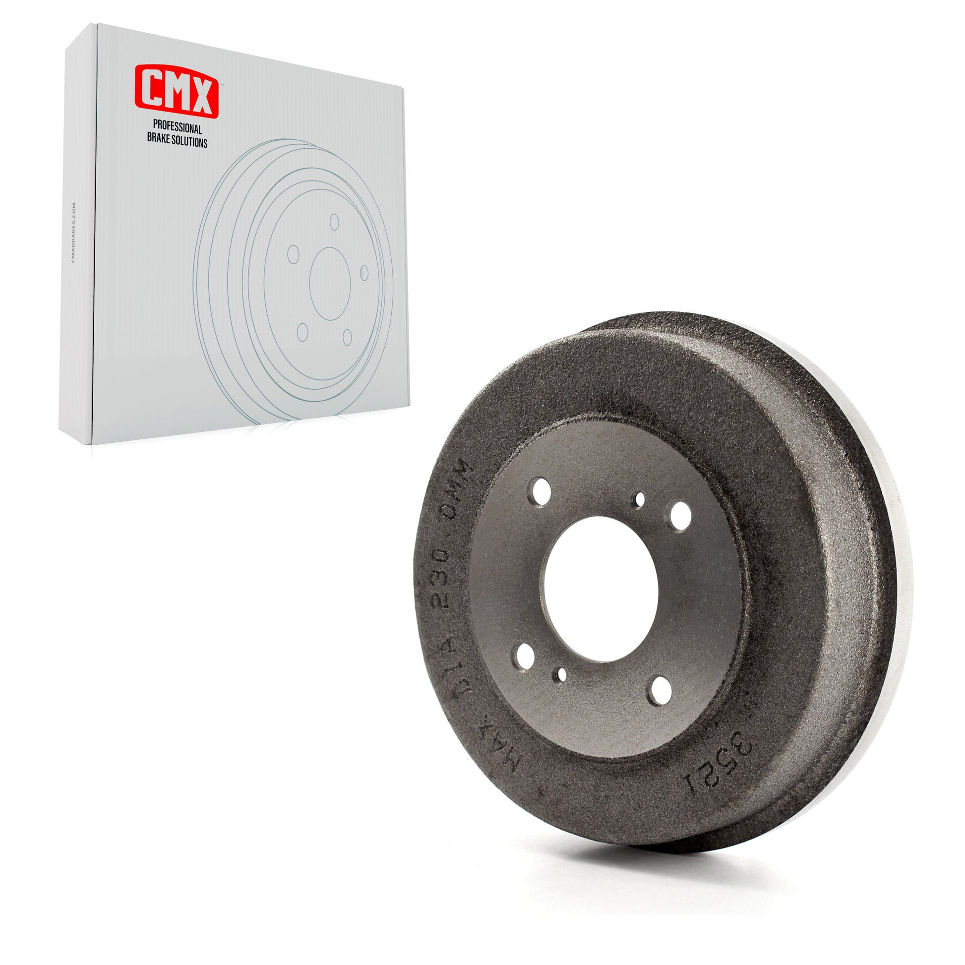 CMX 8-9123 Brake Drum for 1980-2001 Nissan Altima, Nissan Axxess, Nissan Stanza - Rear
