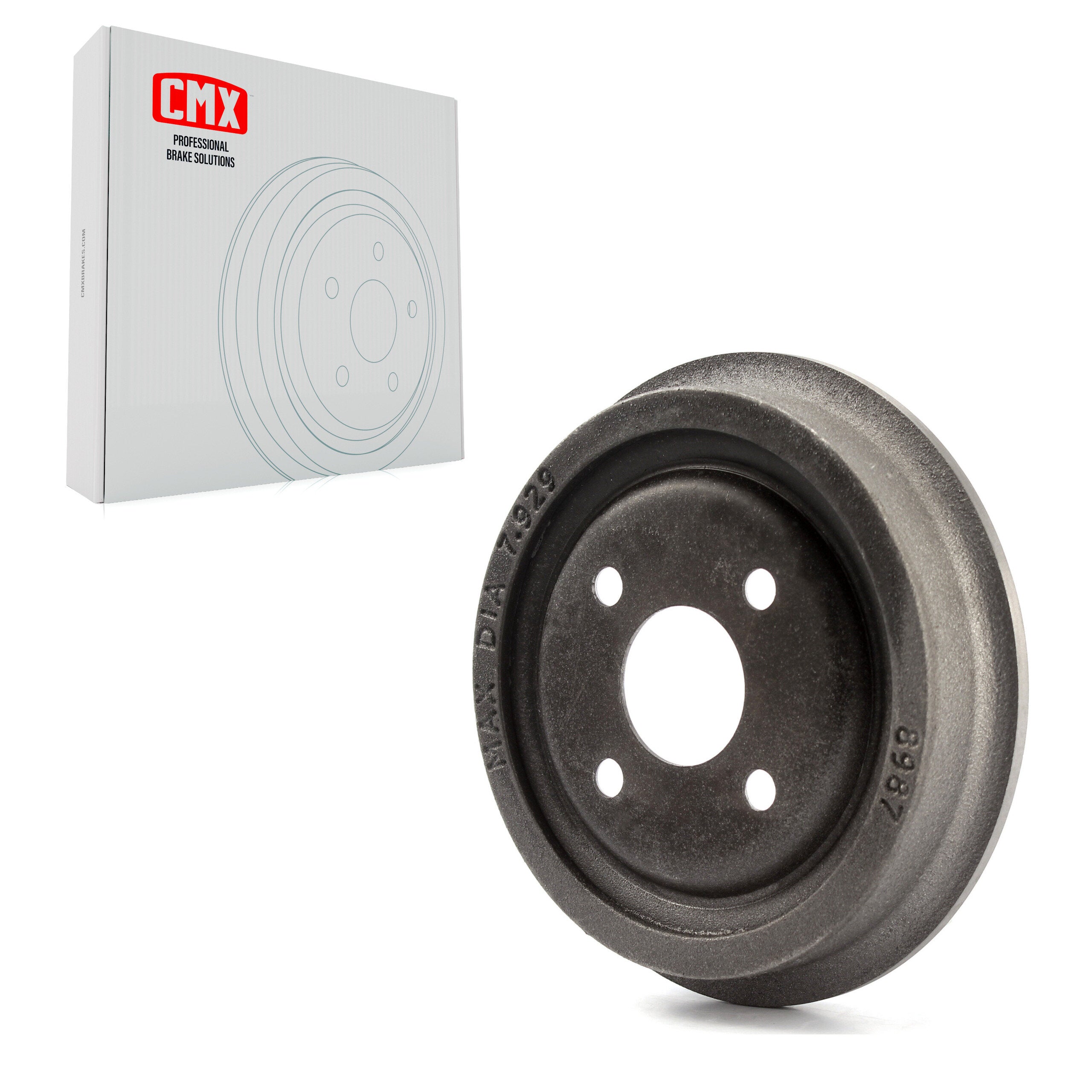 CMX 8-9627 Brake Drum for 1991-2002 Saturn SC1, Saturn SC2, Saturn SL - Rear