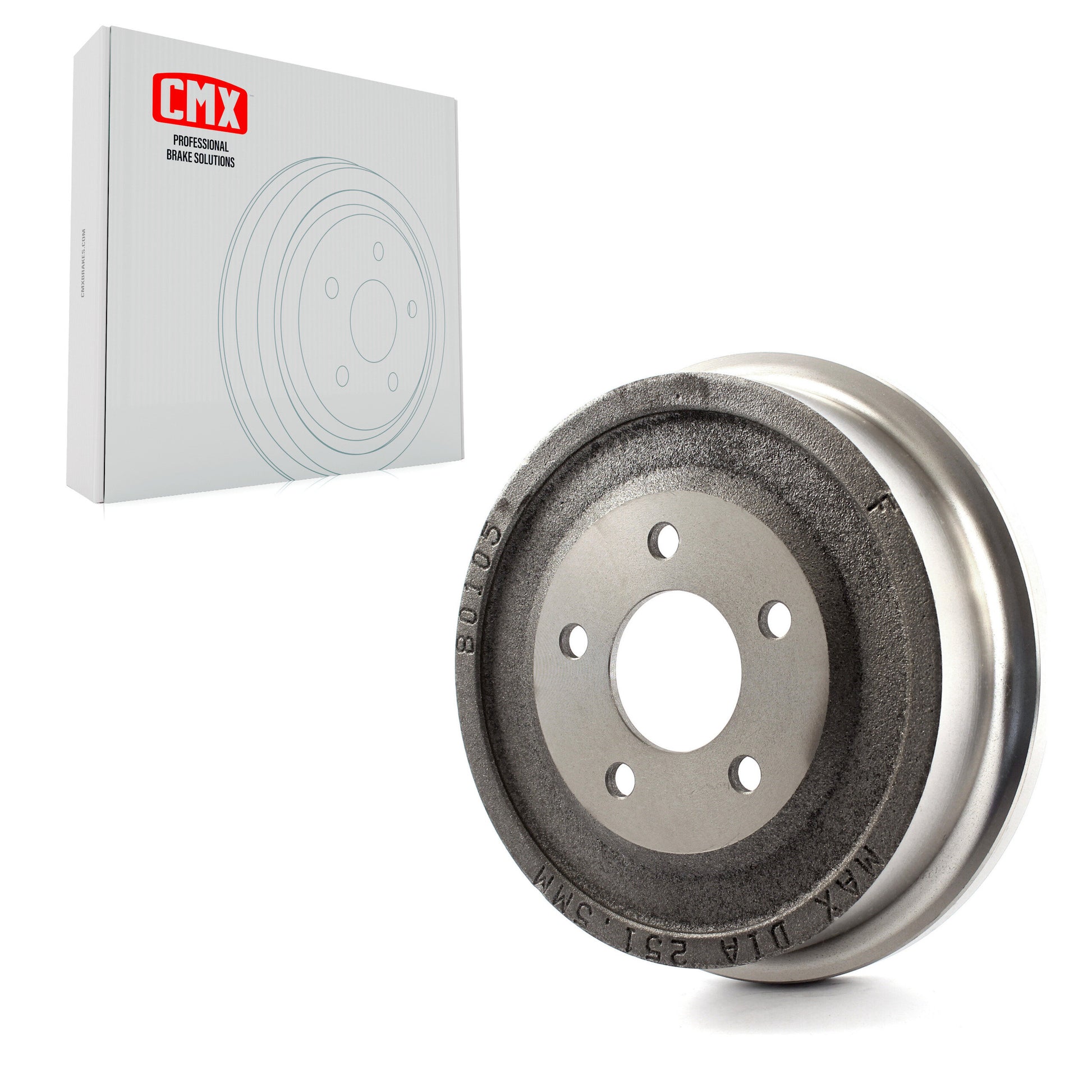 CMX 8-9740 Brake Drum for 2001-2007 Pontiac Torrent, Chevrolet Equinox, Saturn Vue - Rear