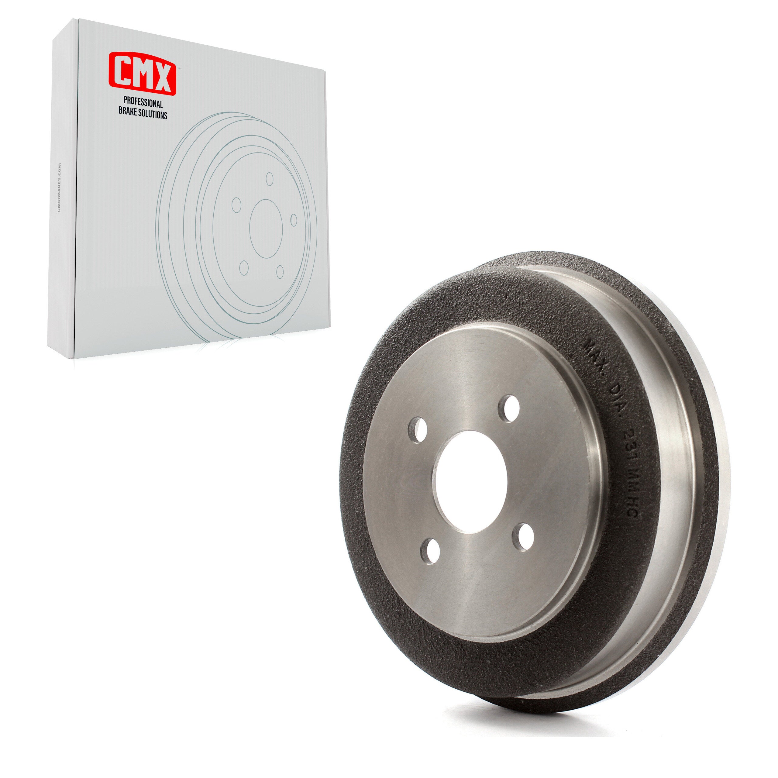 CMX 8-9749 Brake Drum for 2003-2008 Chevrolet Cobalt, Pontiac G5, Pontiac Pursuit - Rear