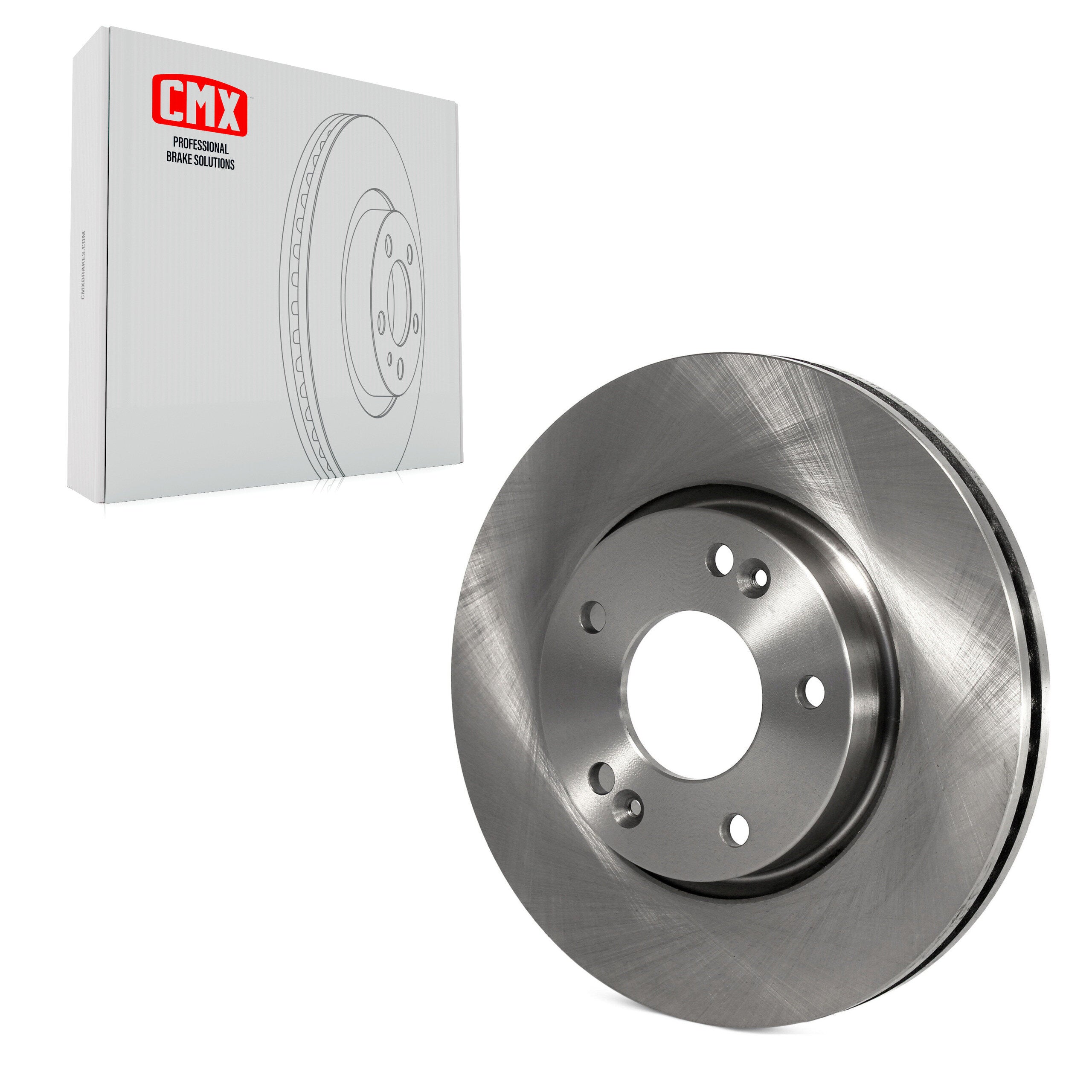 CMX 8-980089 Disc Brake Rotor for 2003-2013 Kia Soul, Hyundai Elantra, Kia Sportage - Front