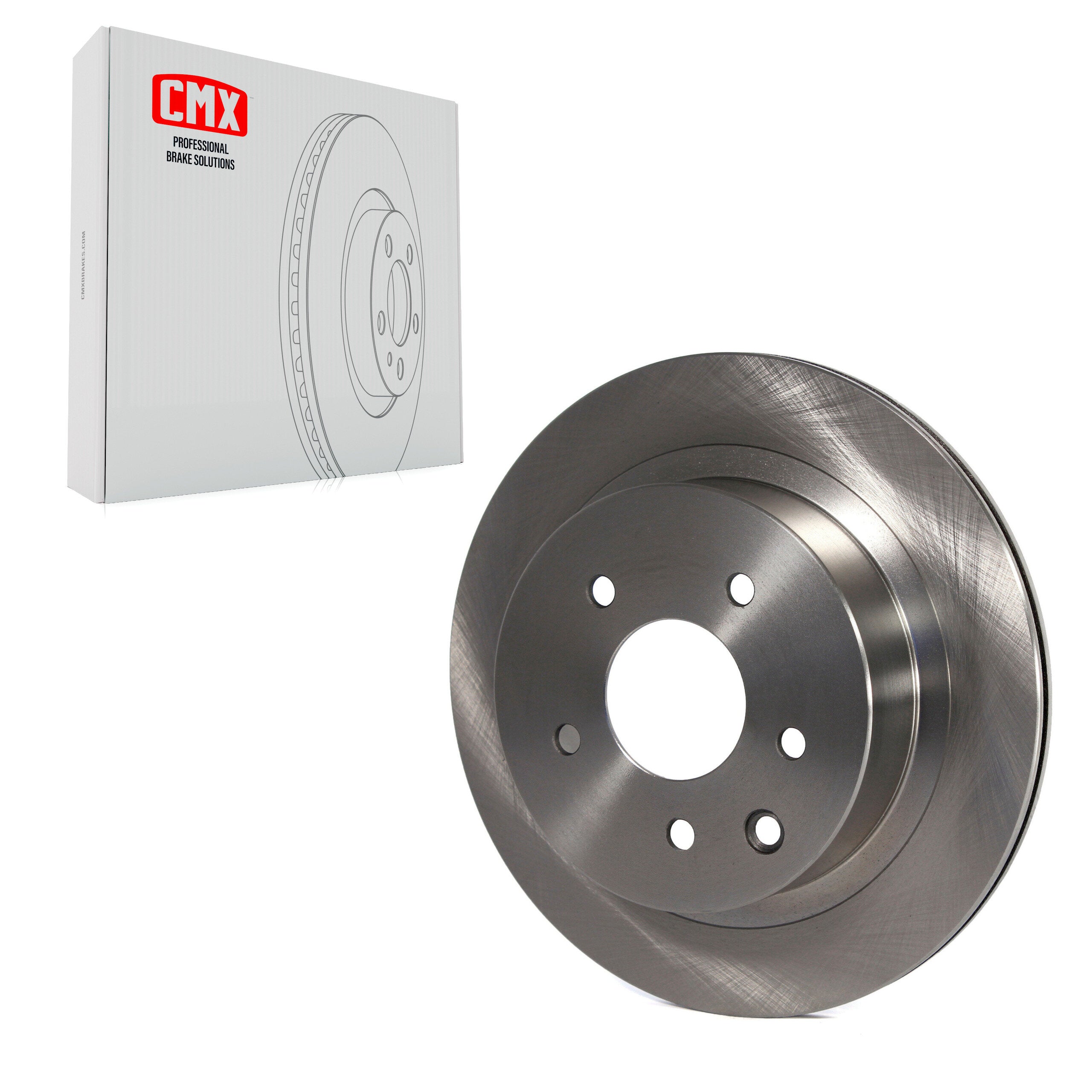 CMX 8-980113 Disc Brake Rotor for 2002-2024 Nissan Rogue Sport, Nissan Rogue, Nissan LEAF - Rear