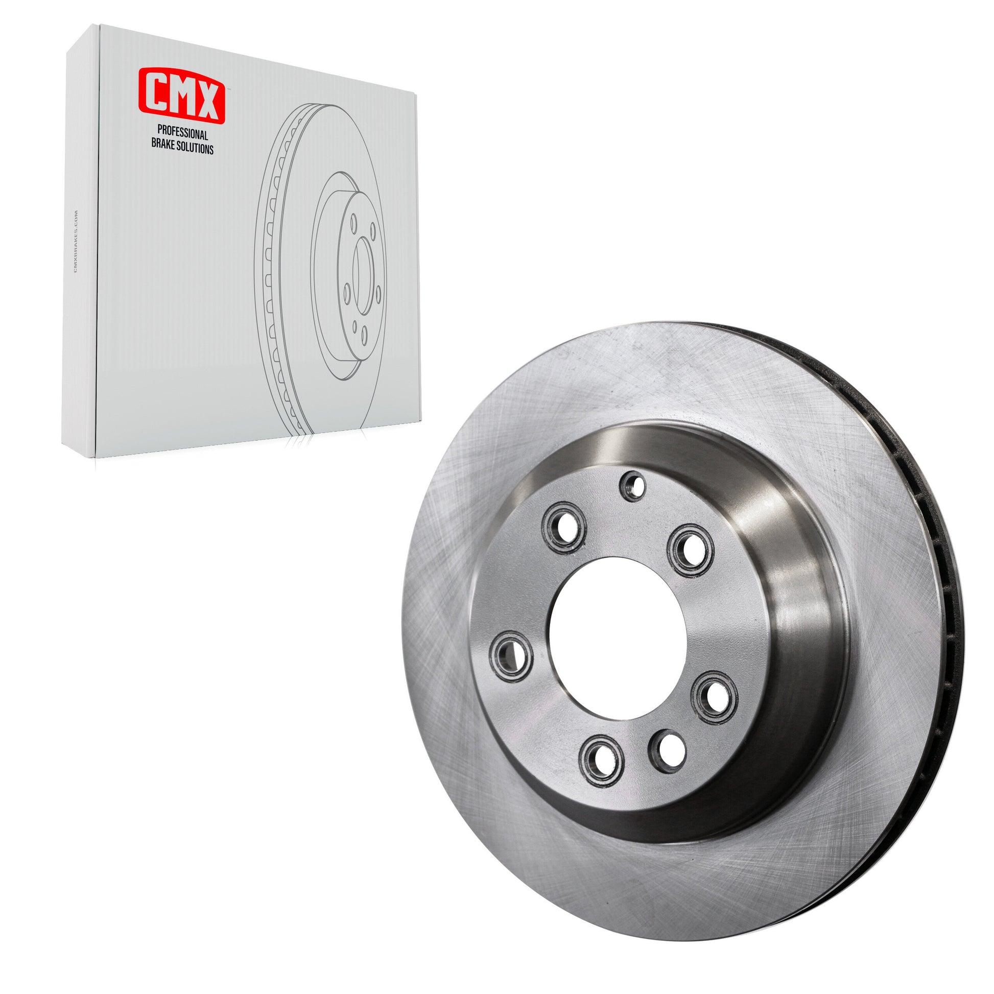 CMX 8-980230 Disc Brake Rotor for 2003-2018 Porsche Cayenne, Audi Q7, Volkswagen Touareg - Rear