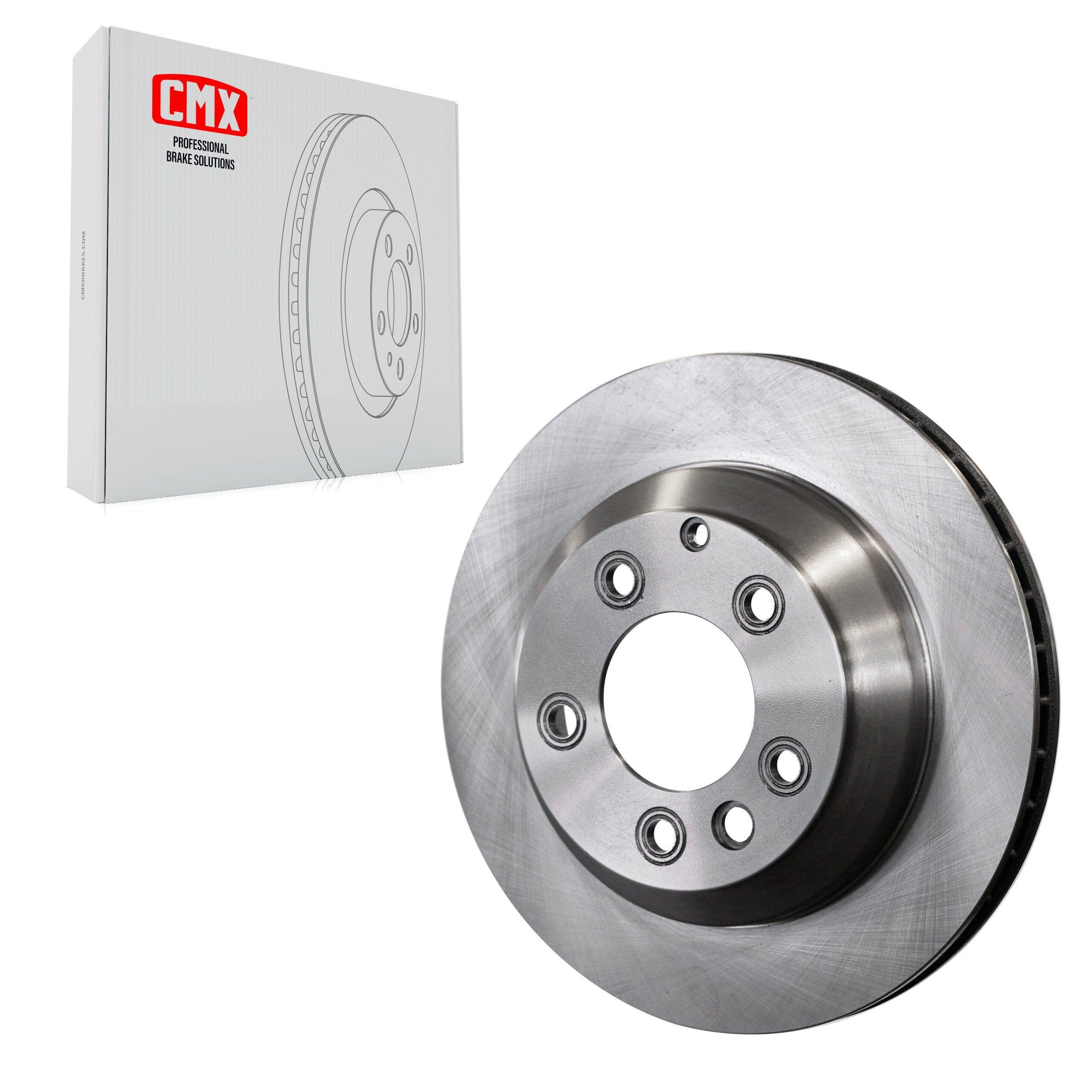 CMX 8-980230 Disc Brake Rotor for 2003-2018 Porsche Cayenne, Audi Q7, Volkswagen Touareg - Rear