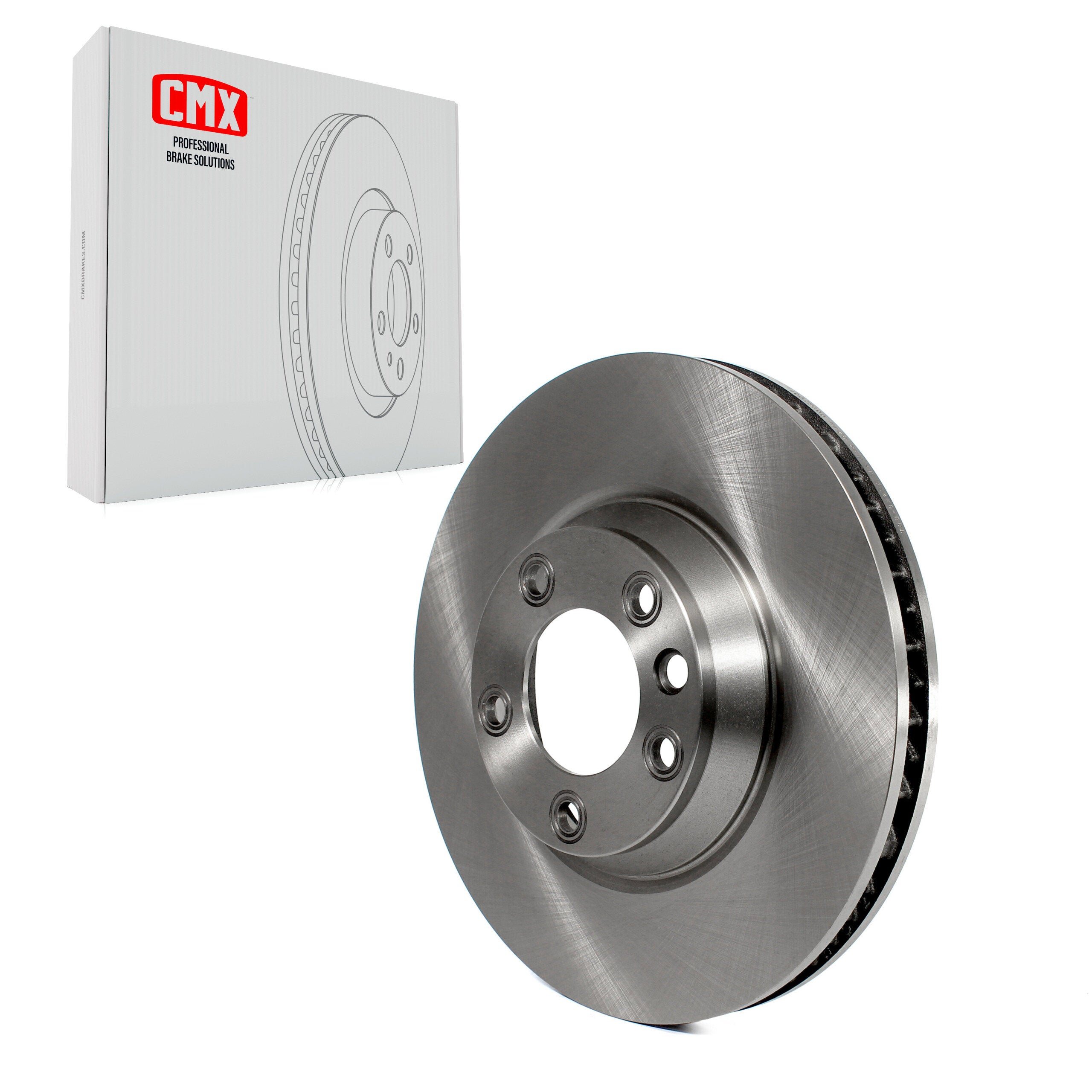 CMX 8-980310 Disc Brake Rotor for 2003-2015 Porsche Cayenne, Audi Q7, Volkswagen Touareg - Front Right