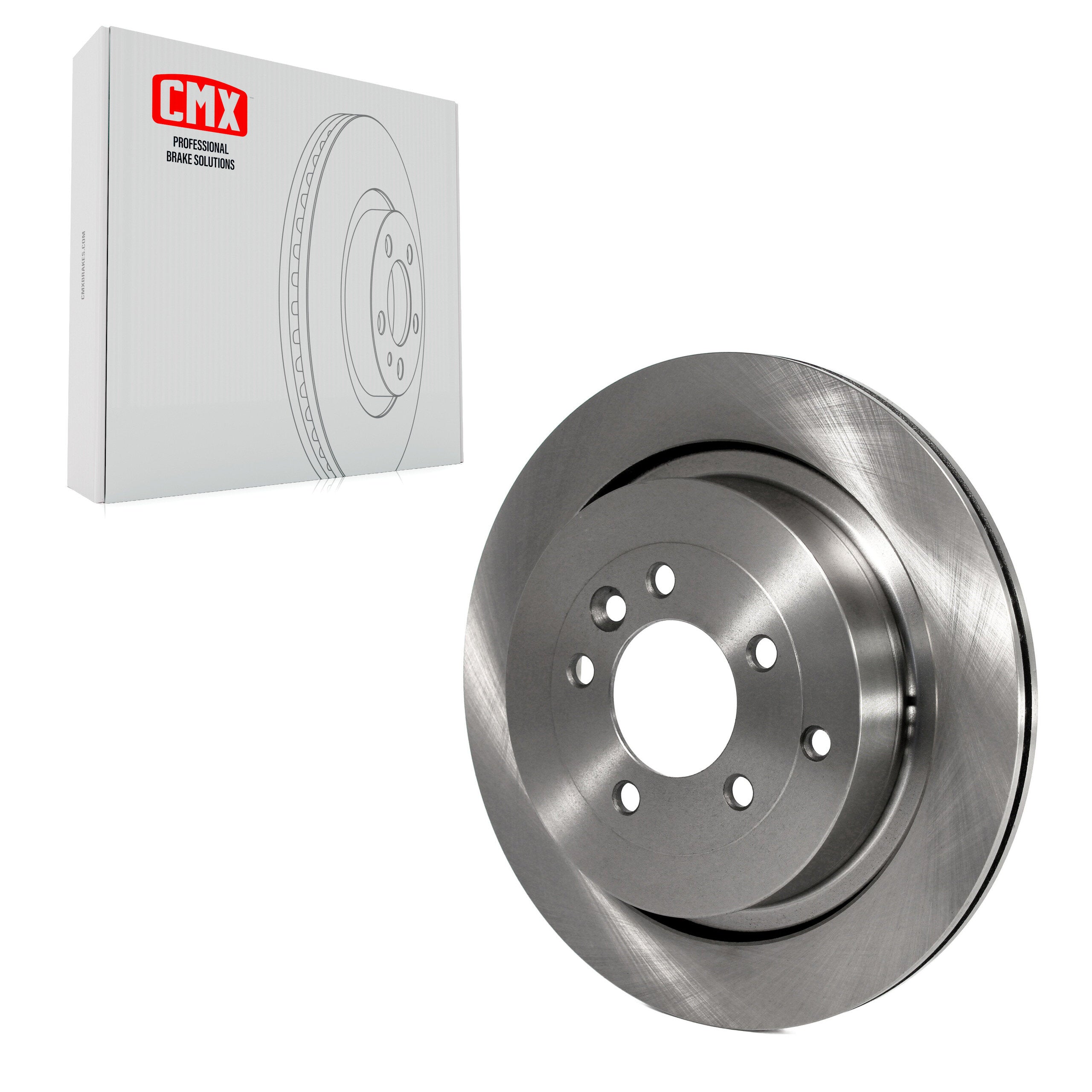 CMX 8-980345 Disc Brake Rotor for 2005-2016 Land Rover LR4, Land Rover Range Rover Sport, Land Rover LR3 - Rear