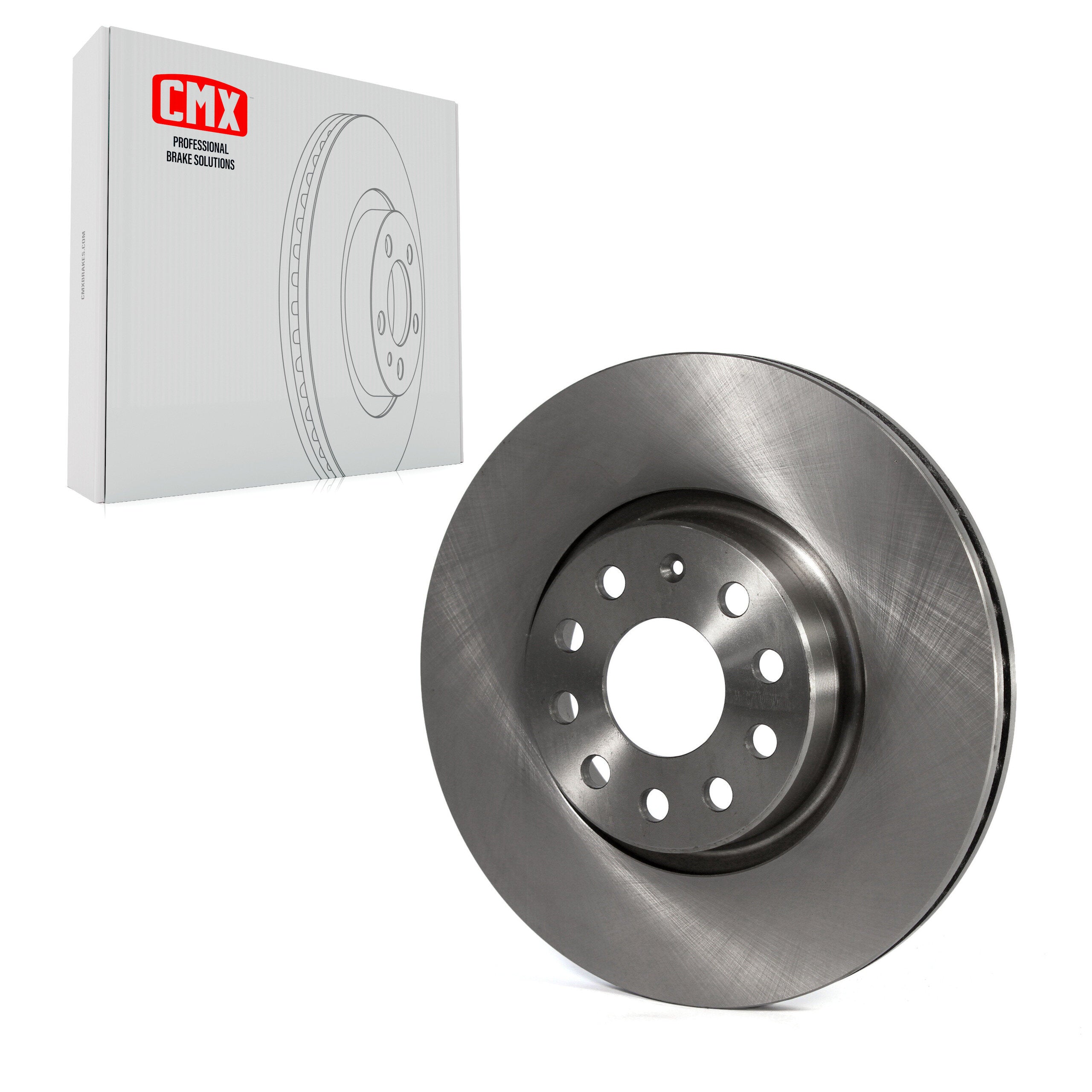 CMX 8-980383 Disc Brake Rotor for 2005-2024 Audi A3 Quattro, Volkswagen Taos, Audi TT Quattro - Front