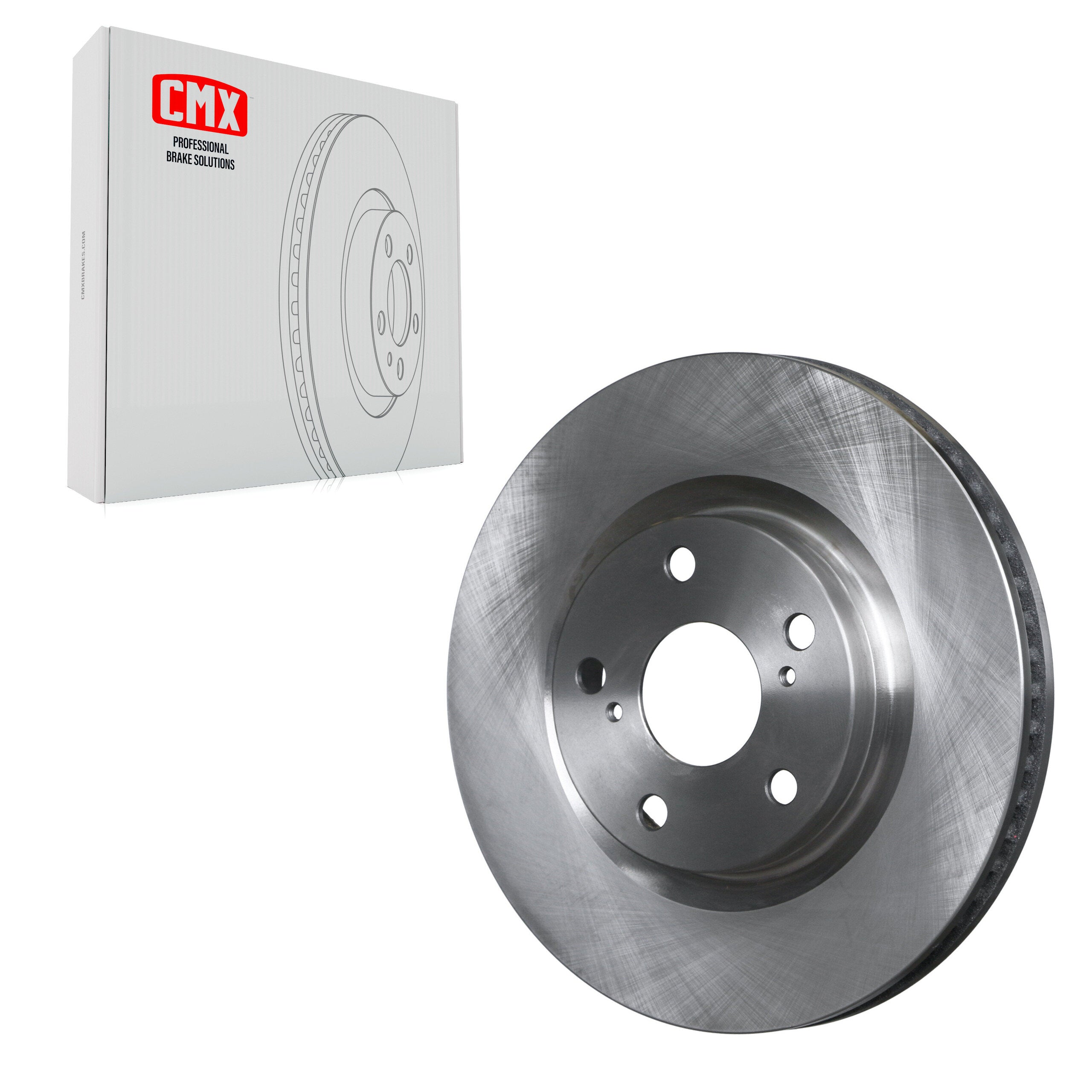 CMX 8-980470 Disc Brake Rotor for 2006-2020 Toyota RAV4, Toyota Corolla iM, Scion iM - Front