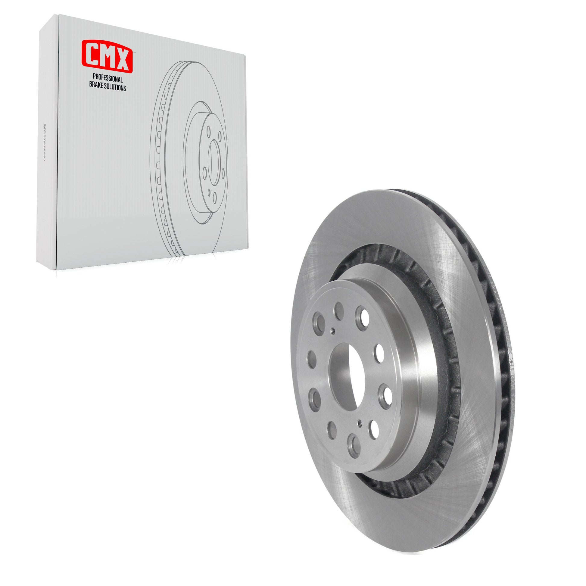 CMX 8-980571 Disc Brake Rotor for 2007-2017 Lexus LS460, Lexus LS600h - Rear Left