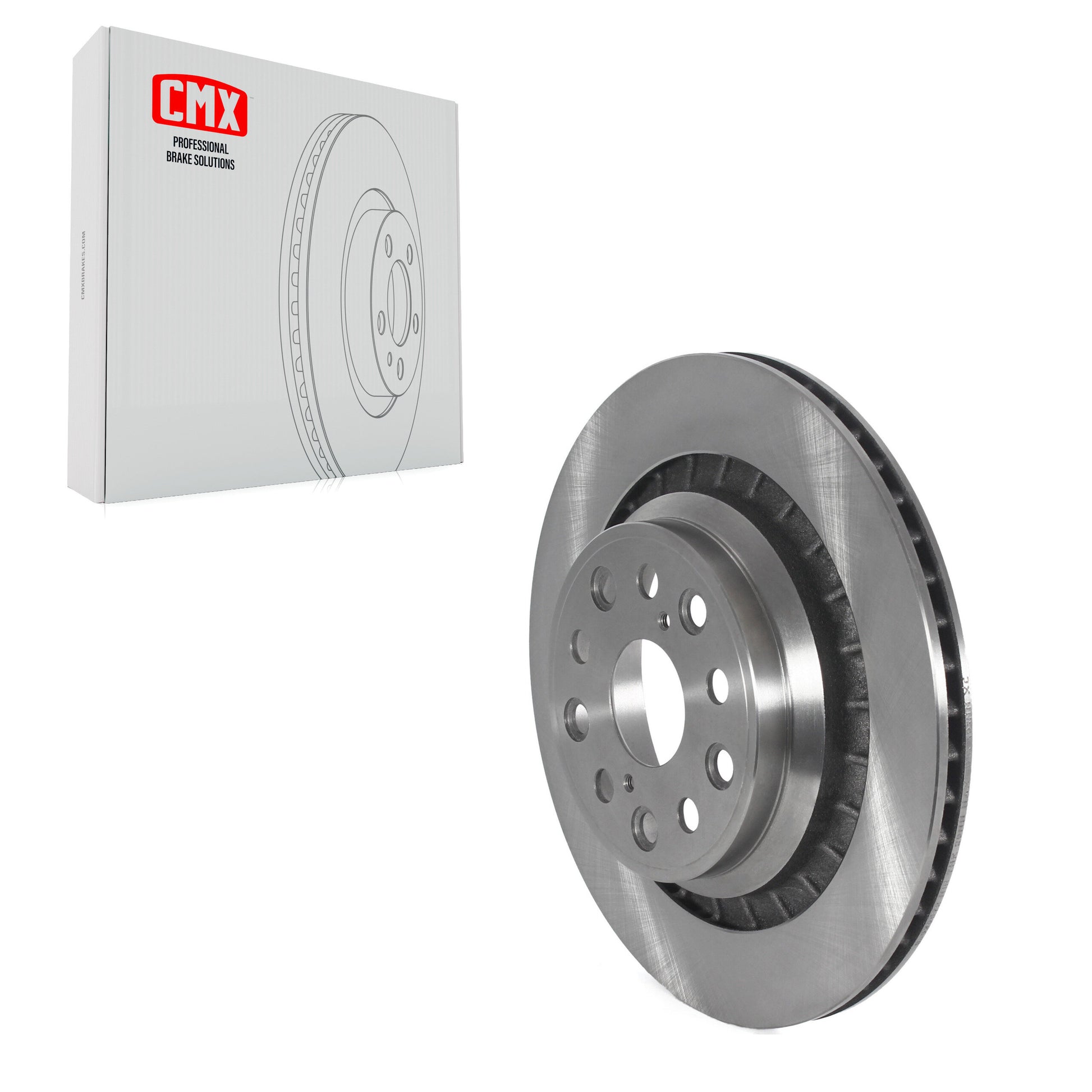 CMX 8-980572 Disc Brake Rotor for 2007-2017 Lexus LS460, Lexus LS600h - Rear Right