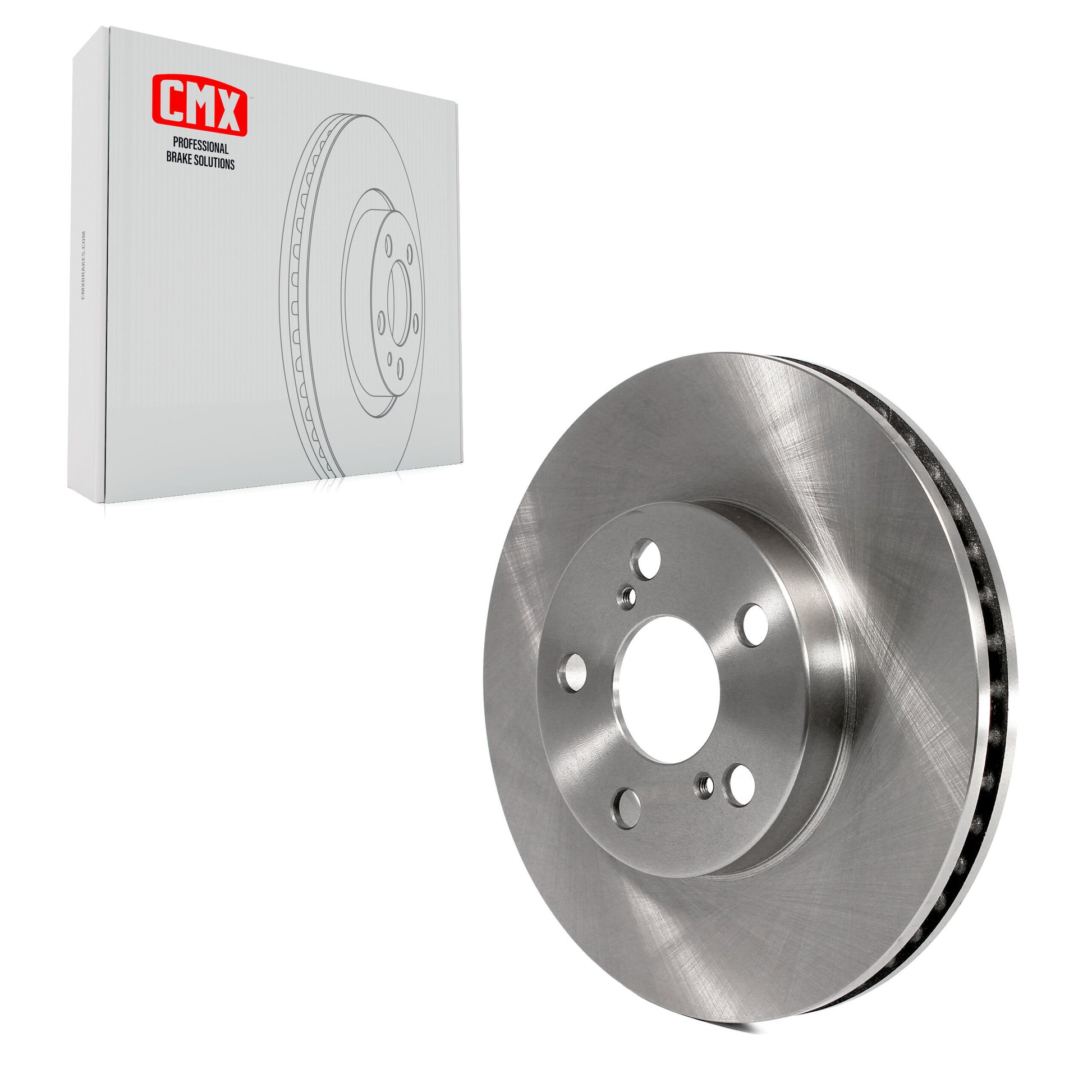 CMX 8-980750 Disc Brake Rotor for 2010-2017 Toyota Prius Plug-In, Lexus CT200h, Toyota Prius - Front