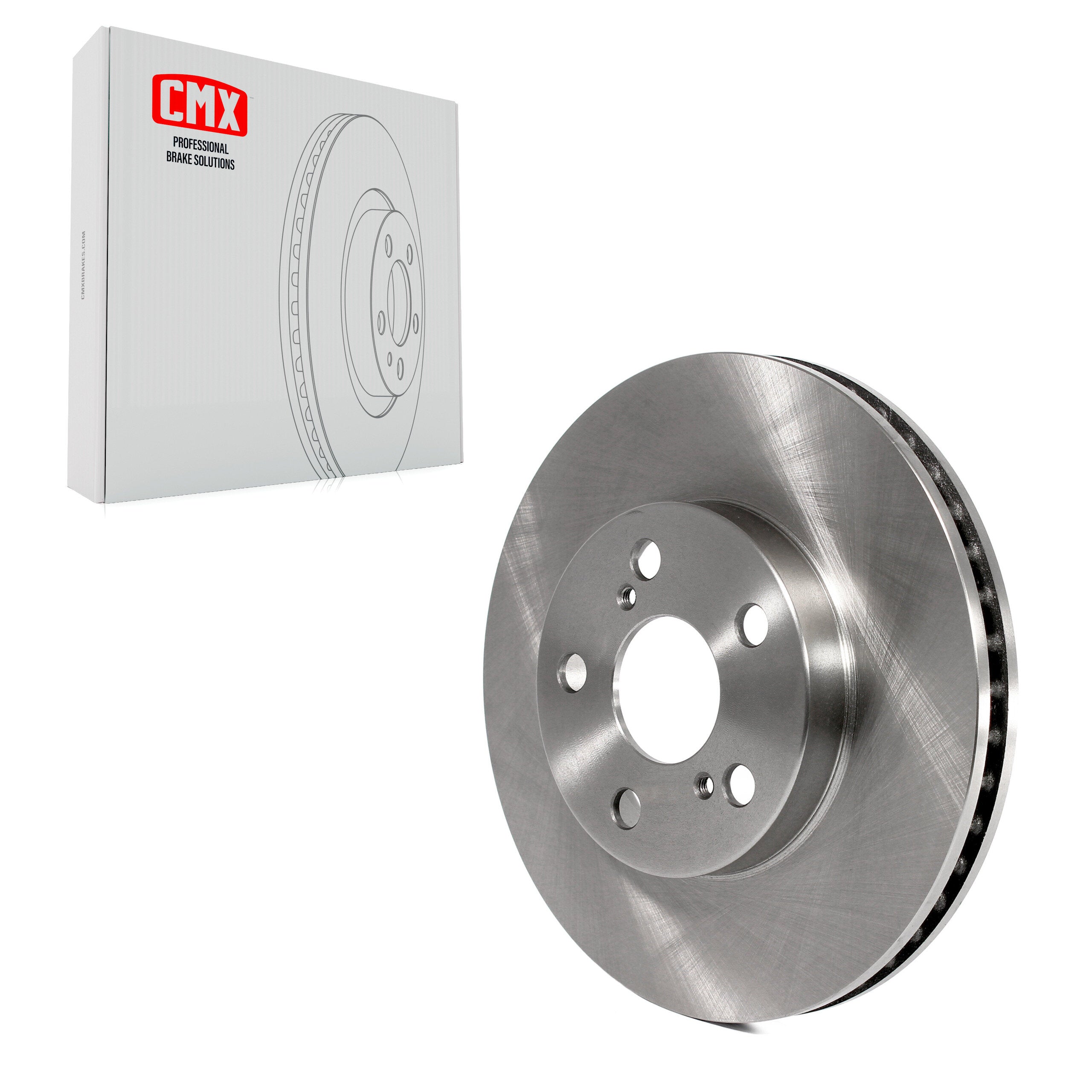 CMX 8-980750 Disc Brake Rotor for 2010-2017 Toyota Prius Plug-In, Lexus CT200h, Toyota Prius - Front