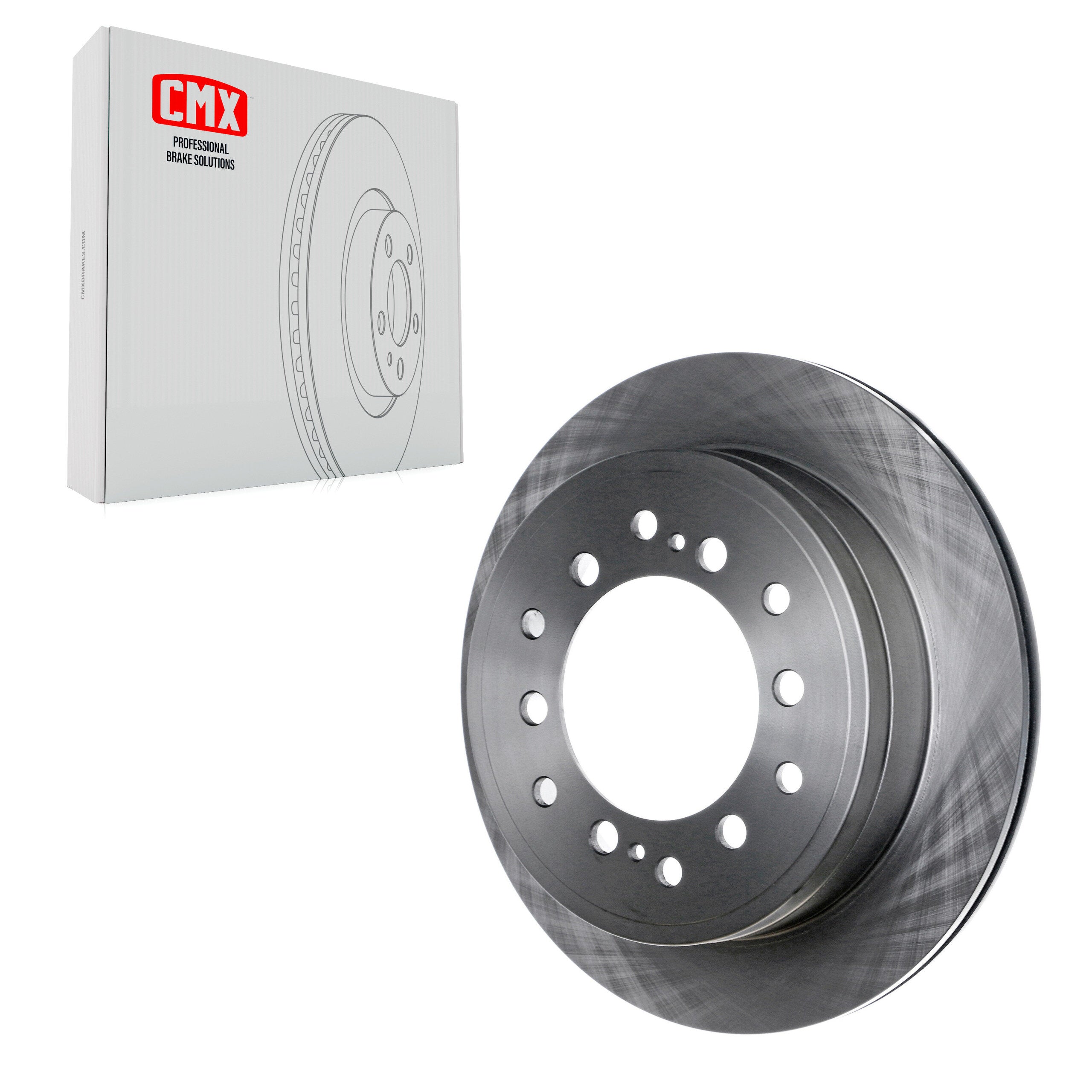 CMX 8-980780 Disc Brake Rotor for 2010-2024 Lexus GX460, Toyota 4Runner, Toyota FJ Cruiser - Rear