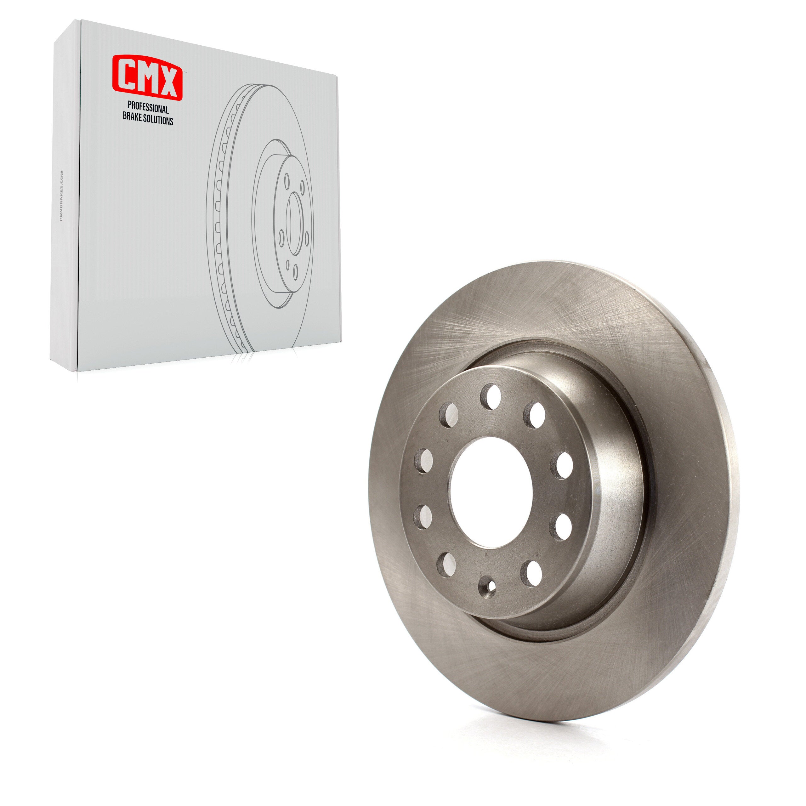 CMX 8-980791 Disc Brake Rotor for 2006-2018 Volkswagen CC, Volkswagen Tiguan Limited, Audi Q3 - Rear