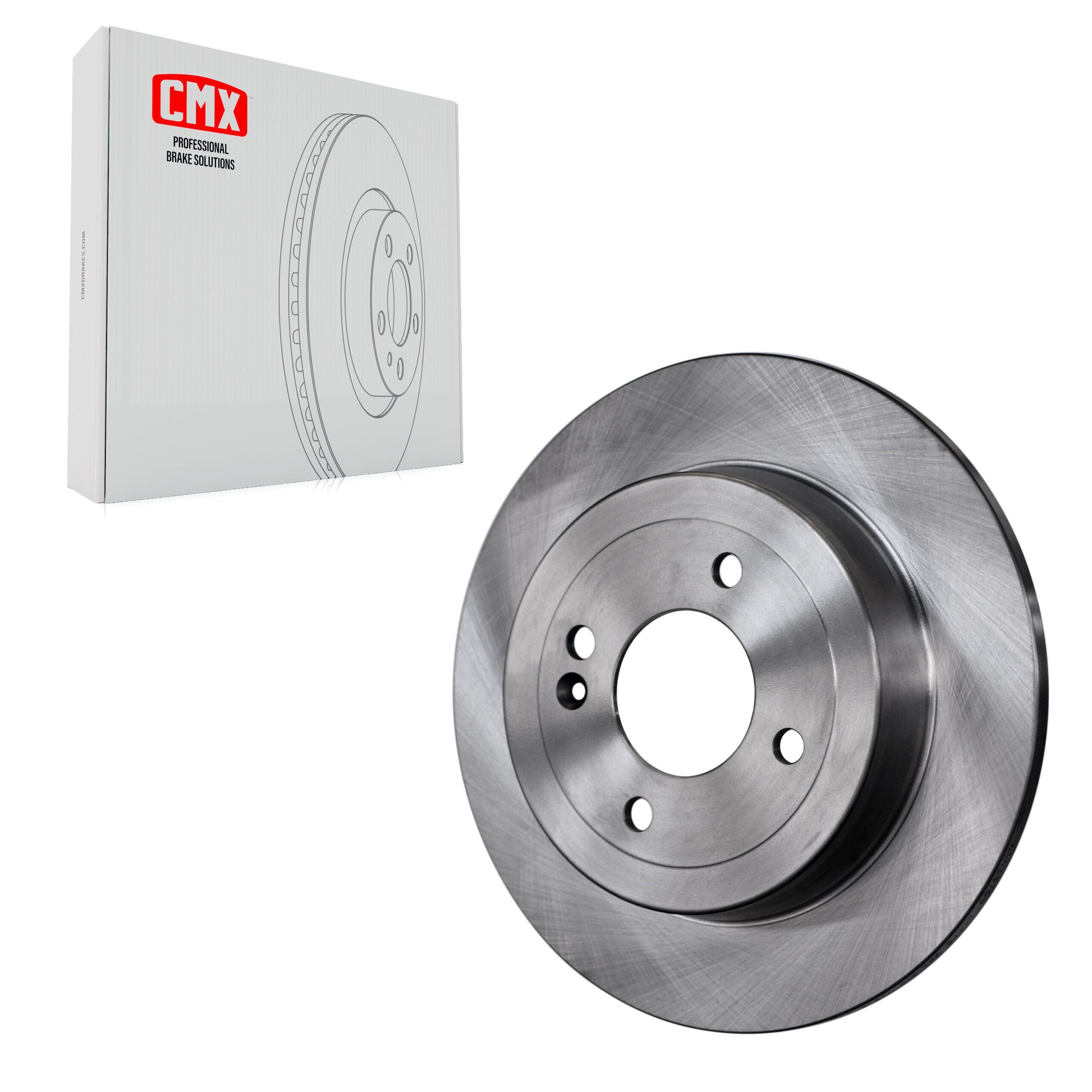 CMX 8-980980 Disc Brake Rotor for 2011-2023 Kia Rio, Hyundai Accent - Rear