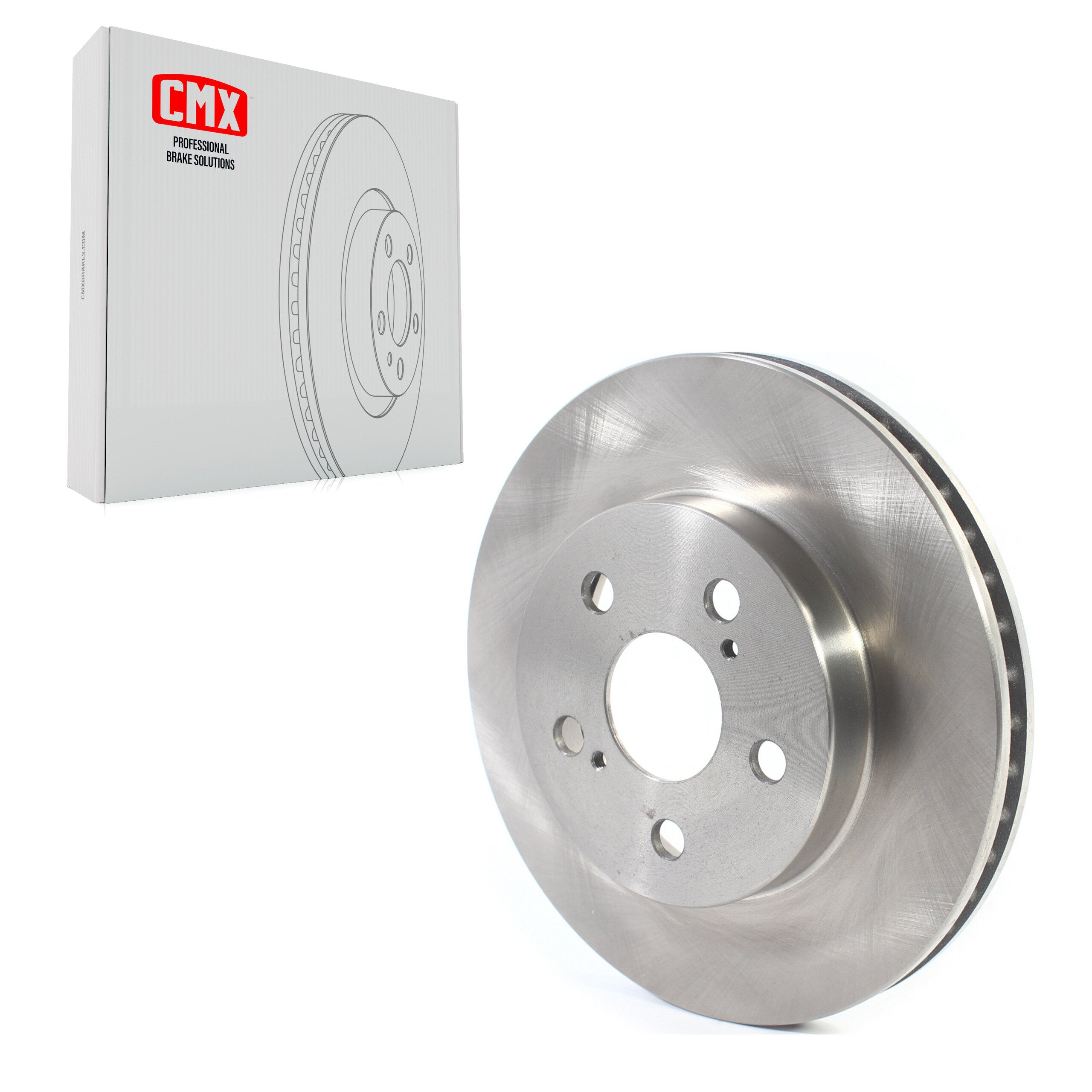 CMX 8-982071 Disc Brake Rotor for 2016-2022 Toyota Corolla, Toyota Prius AWD-e, Toyota Prius Prime - Front