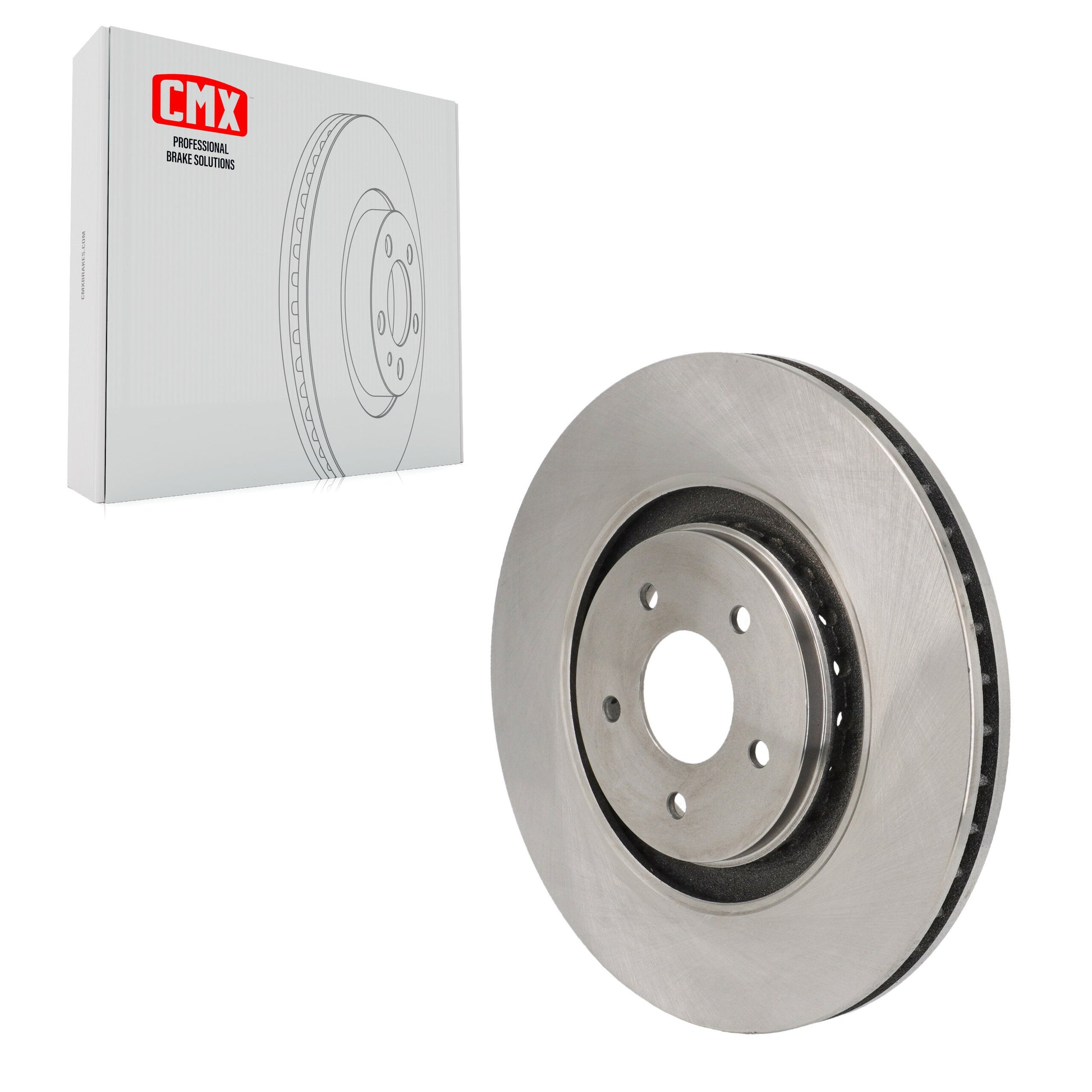 CMX 8-TQ8468 Disc Brake Rotor for 2022-2025 Mitsubishi Outlander PHEV, Nissan ARIYA, INFINITI QX60 - Front