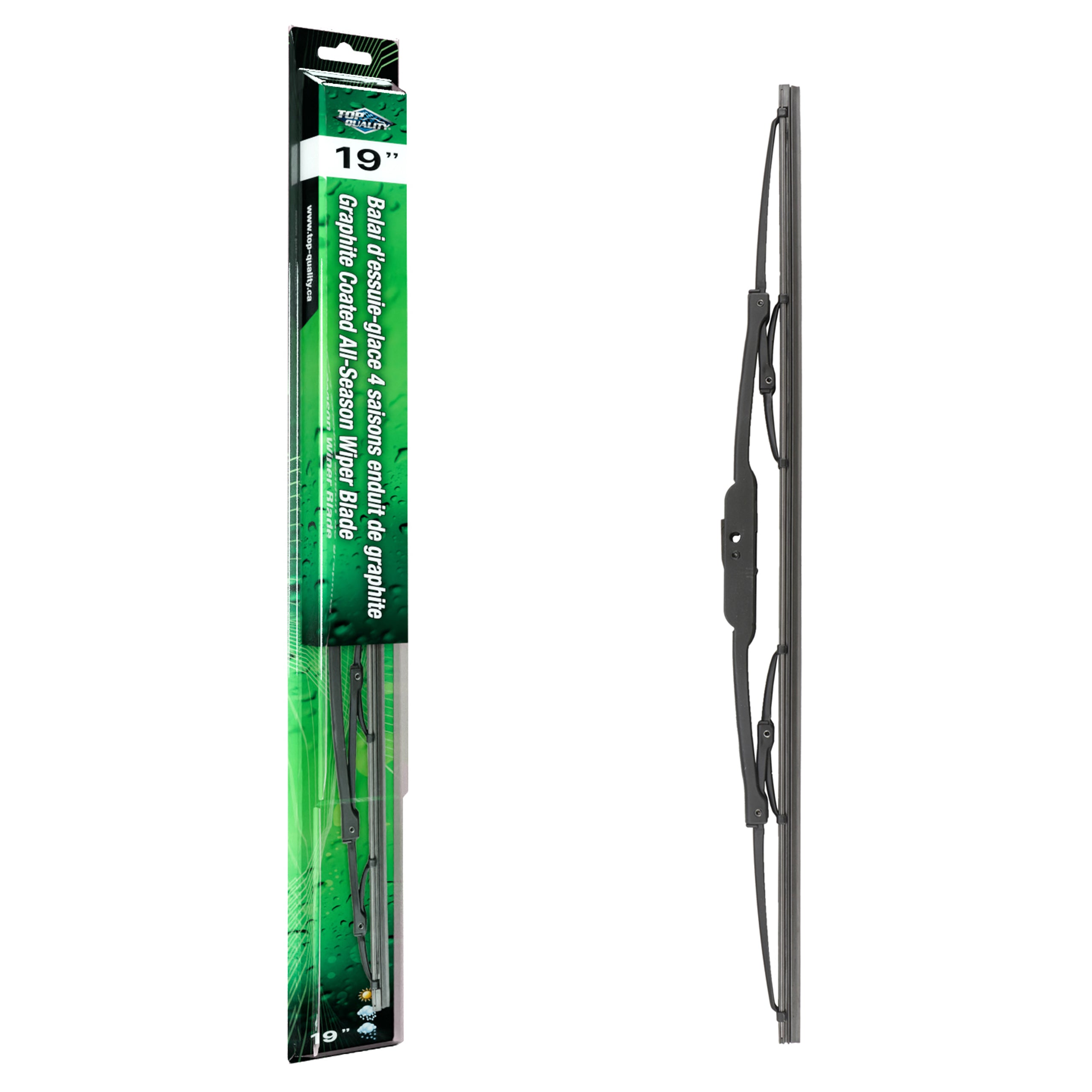 Top Quality 90-20191 Windshield Wiper Blade for 1980-2022 Mazda MX-30 EV, Land Rover Range Rover Velar, Mazda MX-5 Miata - Front Right, Front, Rear