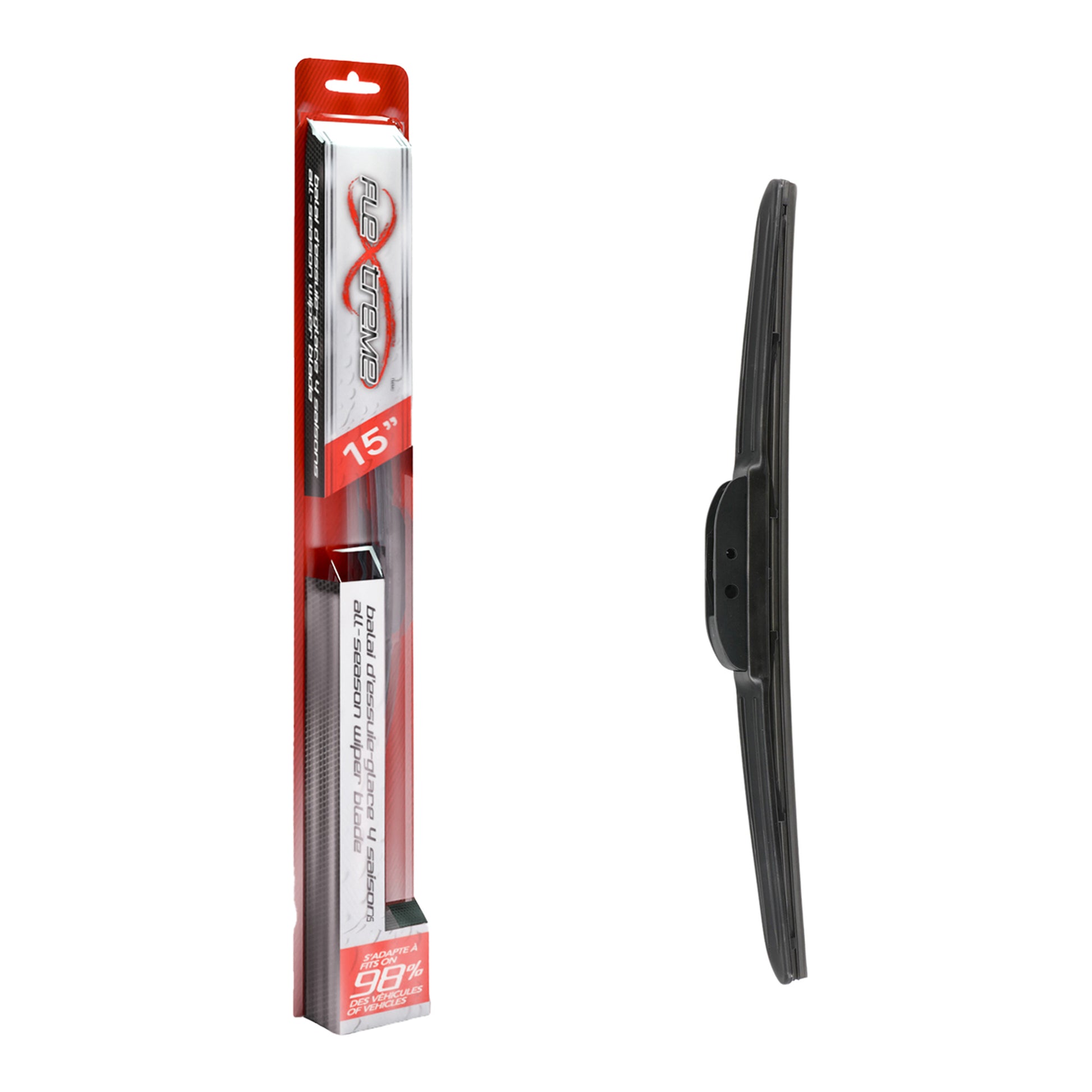 Flextreme 90-70151 Windshield Wiper Blade for 1980-2020 Chevrolet Sonic, Jeep Wrangler JK, Mercedes-Benz G550 4x4 - Front Right, Front, Rear