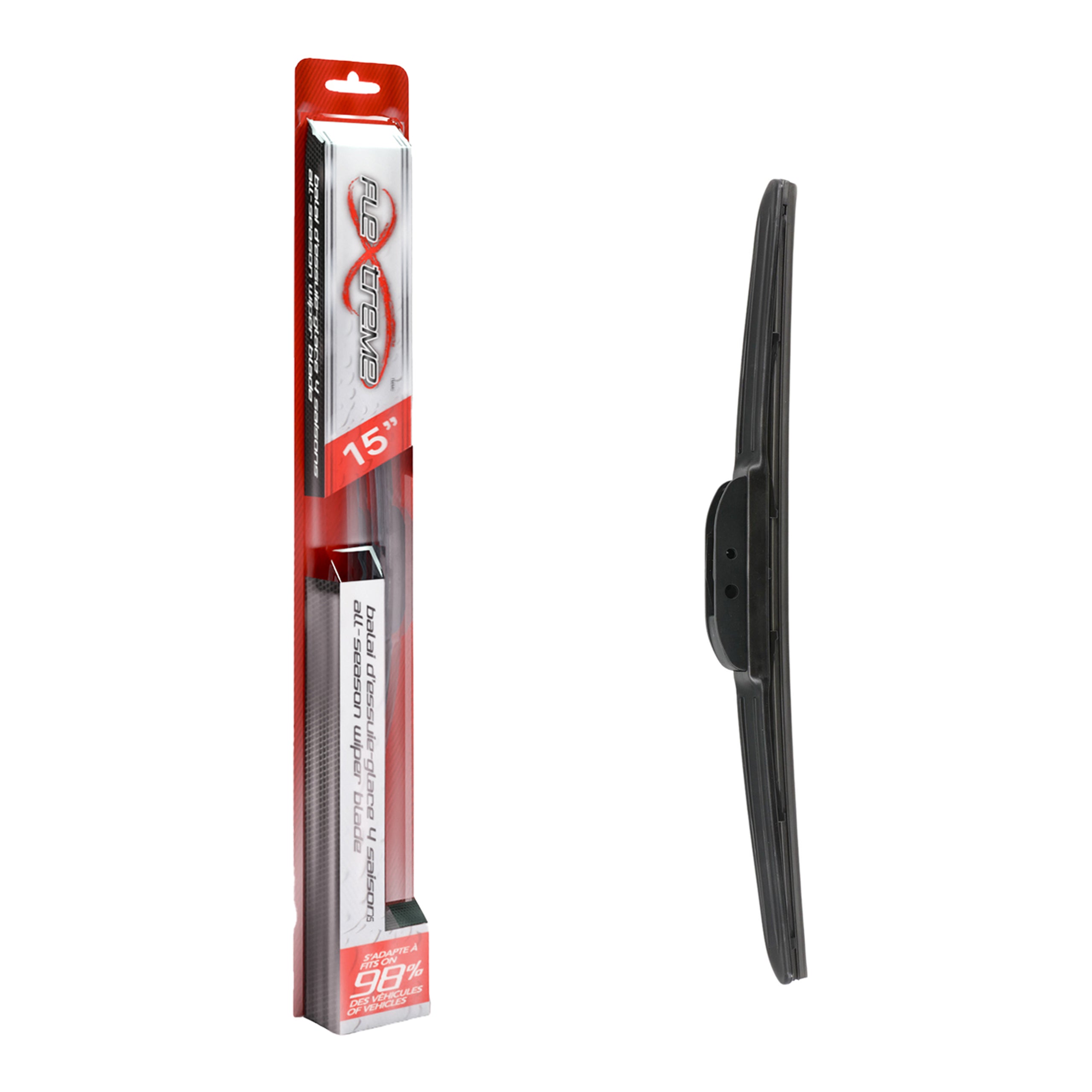 Flextreme 90-70151 Windshield Wiper Blade for 1980-2020 Chevrolet Sonic, Jeep Wrangler JK, Mercedes-Benz G550 4x4 - Front Right, Front, Rear