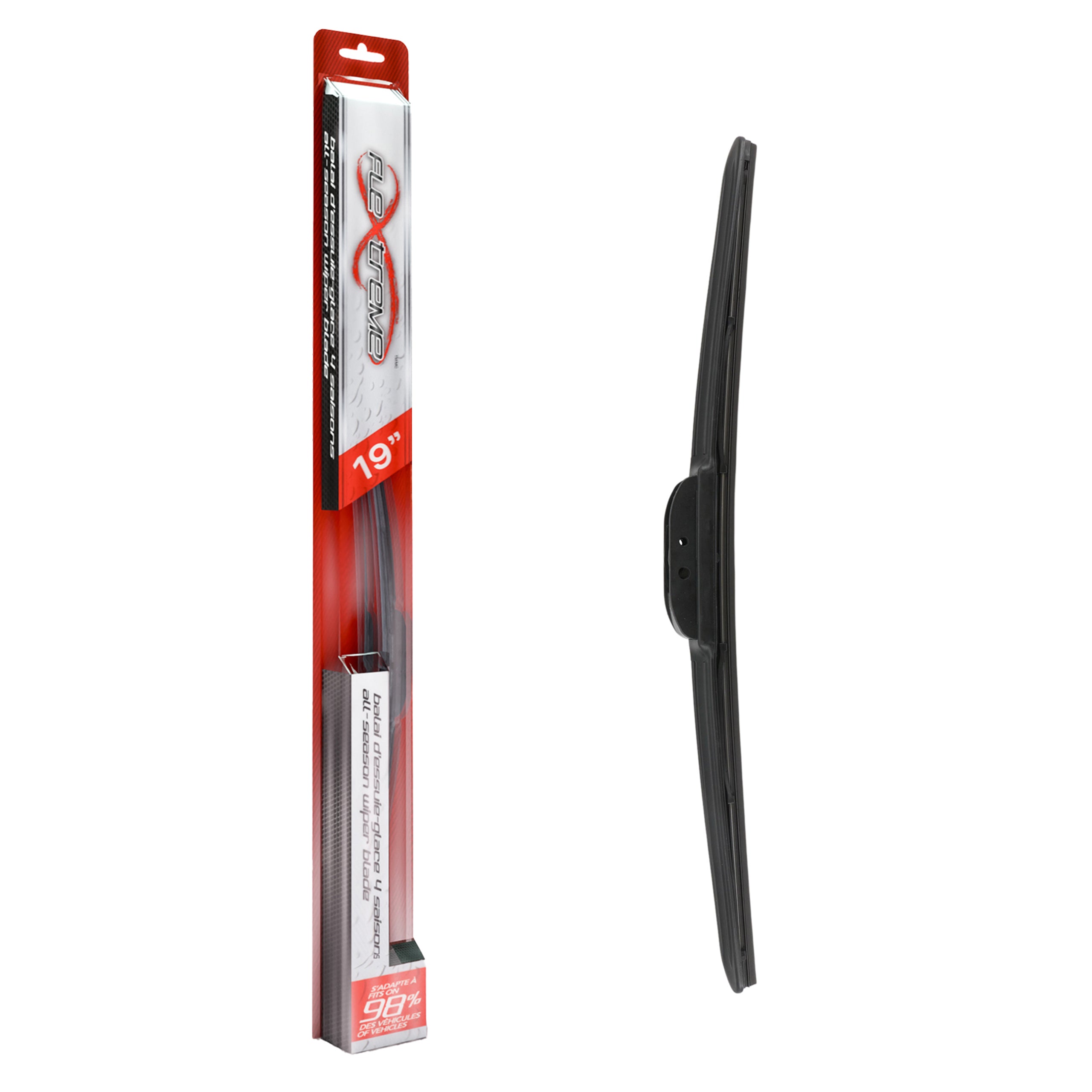 Flextreme 90-70191 Windshield Wiper Blade for 1980-2022 BMW Alpina XB7, Mazda MX-30 EV, Nissan Pathfinder - Front Right, Front Left, Front