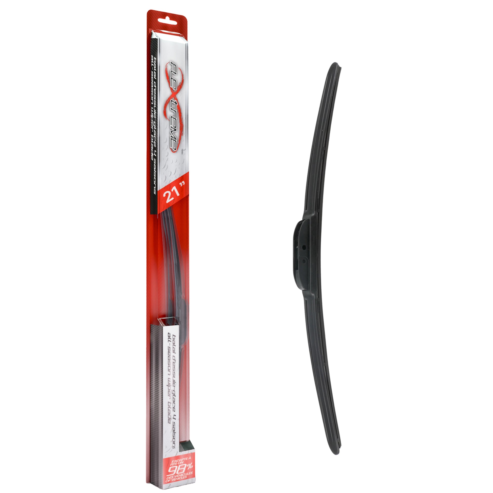 Flextreme 90-70211 Windshield Wiper Blade for 1984-2022 Ford Maverick, Lincoln Aviator, Jeep Grand Cherokee L - Front Right, Front, Front Left