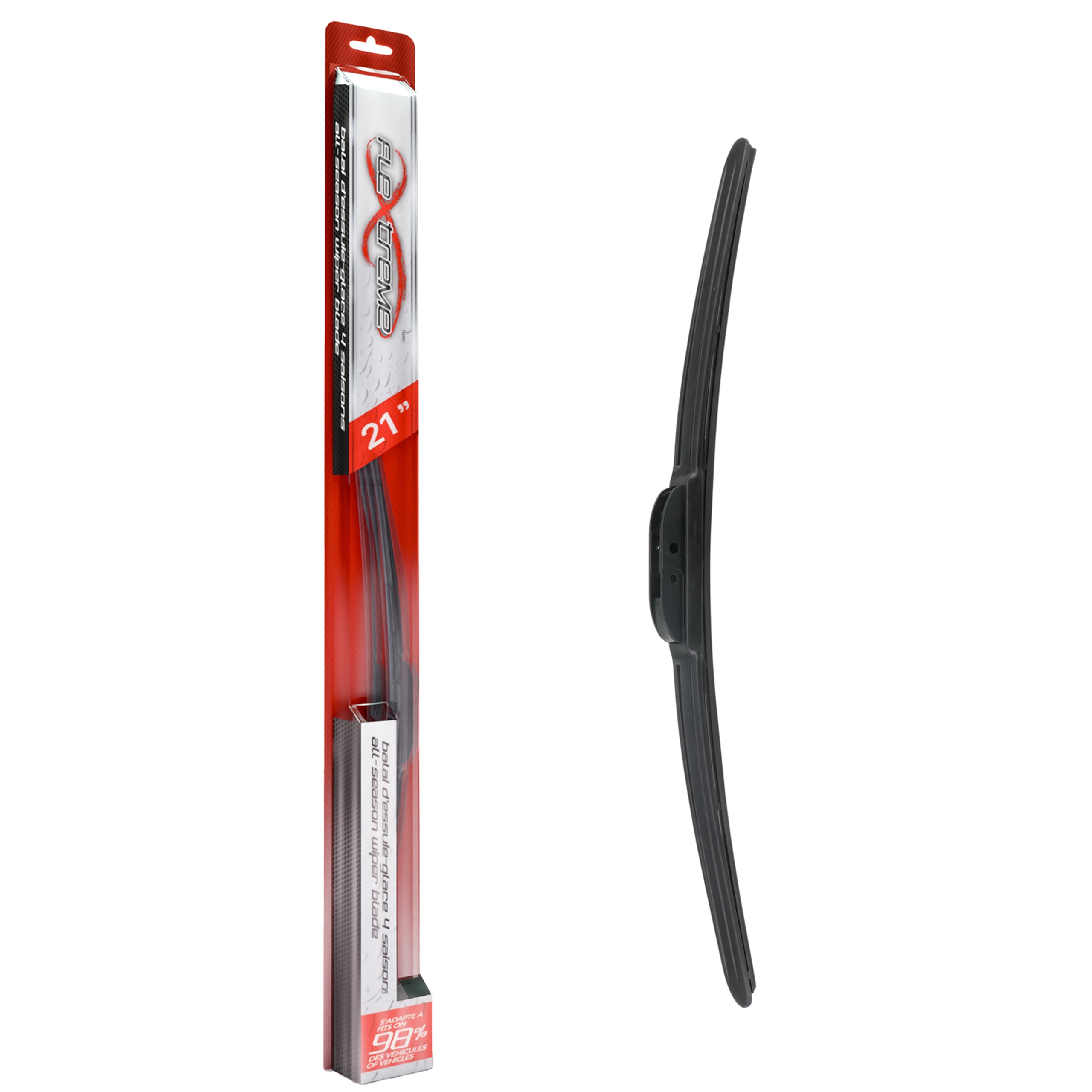 Flextreme 90-70211 Windshield Wiper Blade for 1984-2022 Ford Maverick, Lincoln Aviator, Jeep Grand Cherokee L - Front Right, Front, Front Left
