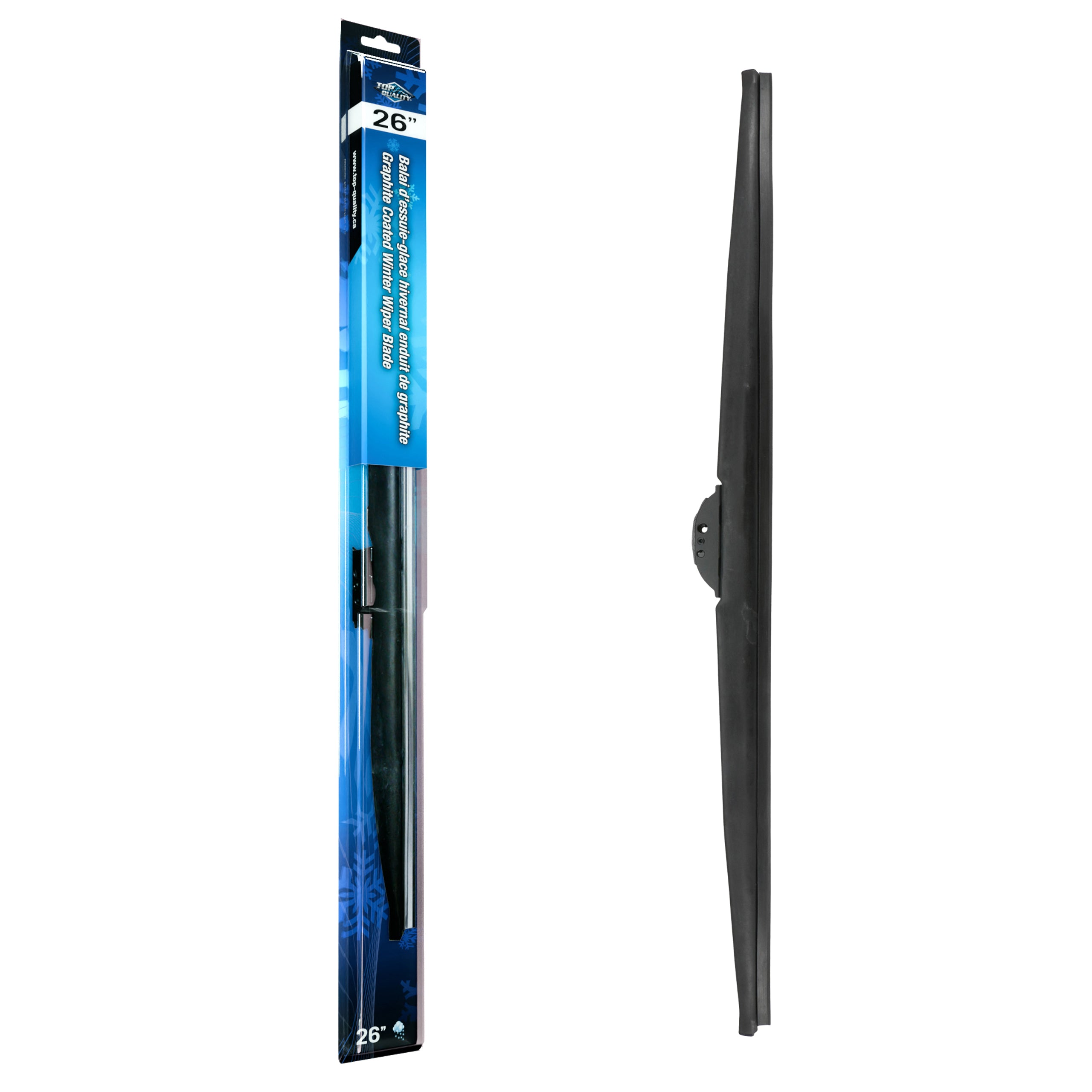 Top Quality 90-80261 Windshield Wiper Blade for 1985-2024 Chevrolet Trax, Hyundai Ioniq 5, Hyundai Kona N - Front Left, Front, Center