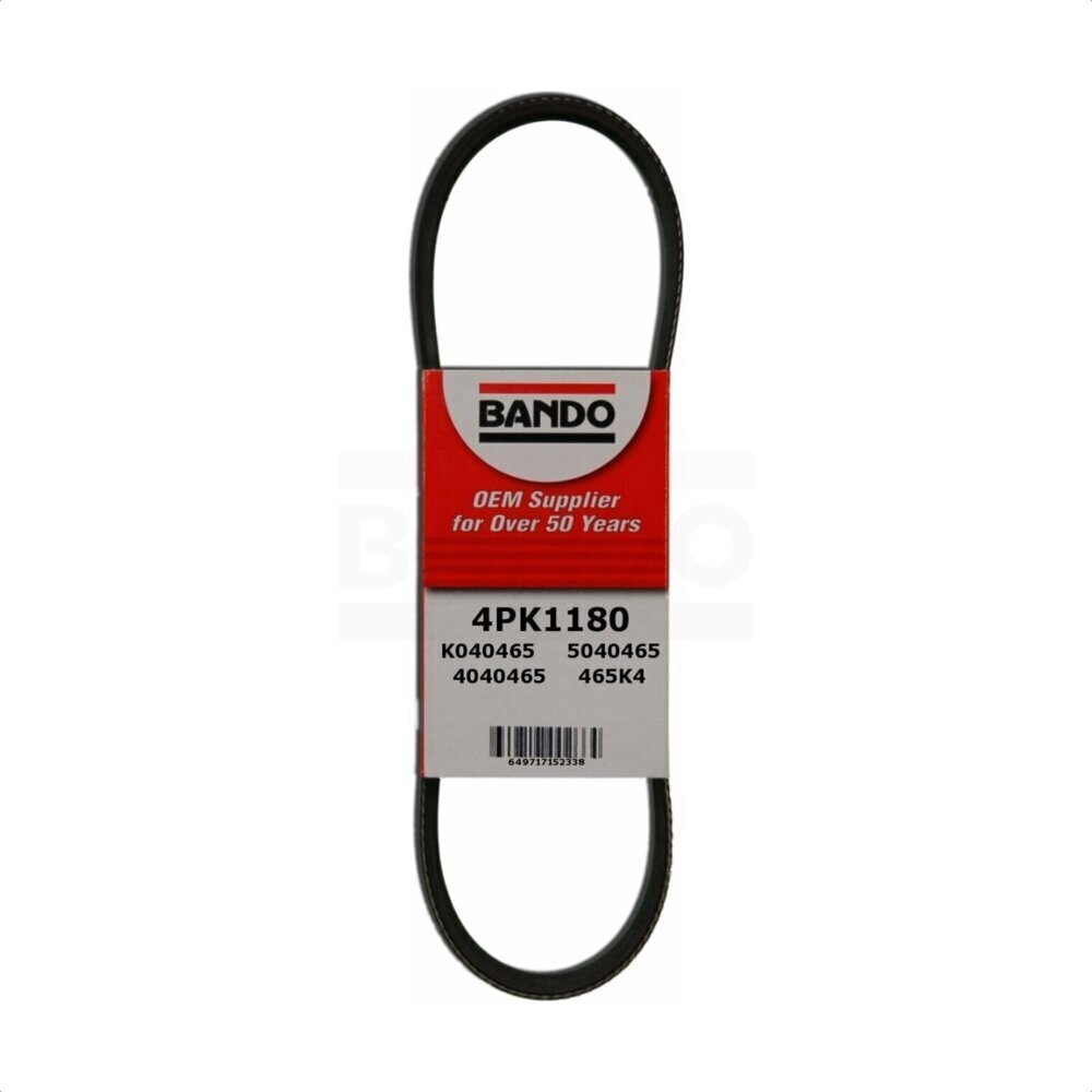 Bando BAN-4PK1180 Accessory Drive Belt for 2000-2012 Toyota Yaris, Toyota Echo - Water Pump, Alternator and Air Conditioning