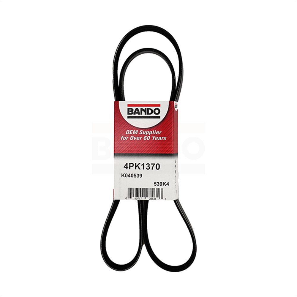 Bando BAN-4PK1370 Accessory Drive Belt for 2013-2020 Ford Fusion, Lincoln MKZ, Ford Escape - Main Drive, Accessory Drive, Water Pump and Alternator