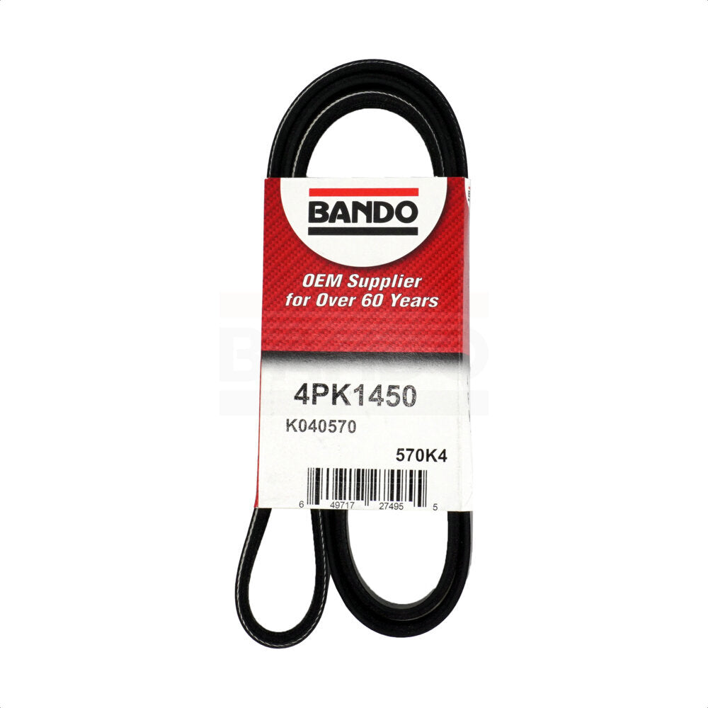Bando BAN-4PK1450 Accessory Drive Belt for 2015-2019 Ford Transit-150, Ford Transit-250, Ford Transit-350 - Water Pump, Fan and Power Steering