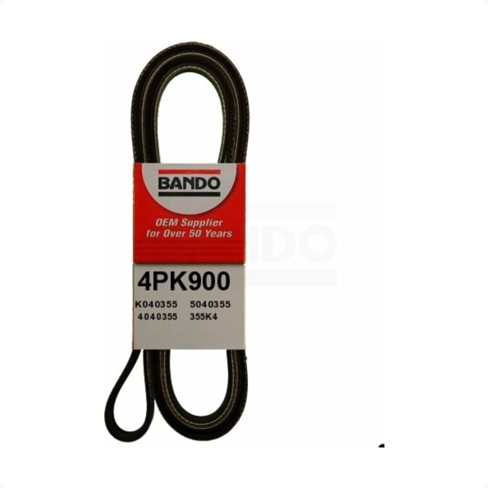 Bando BAN-4PK900 Accessory Drive Belt for 1987-2020 Mercedes-Benz C63 AMG, Mercedes-Benz C63 AMG S, Mercedes-Benz G550 - Accessory Drive, Power Steering, Air Conditioning